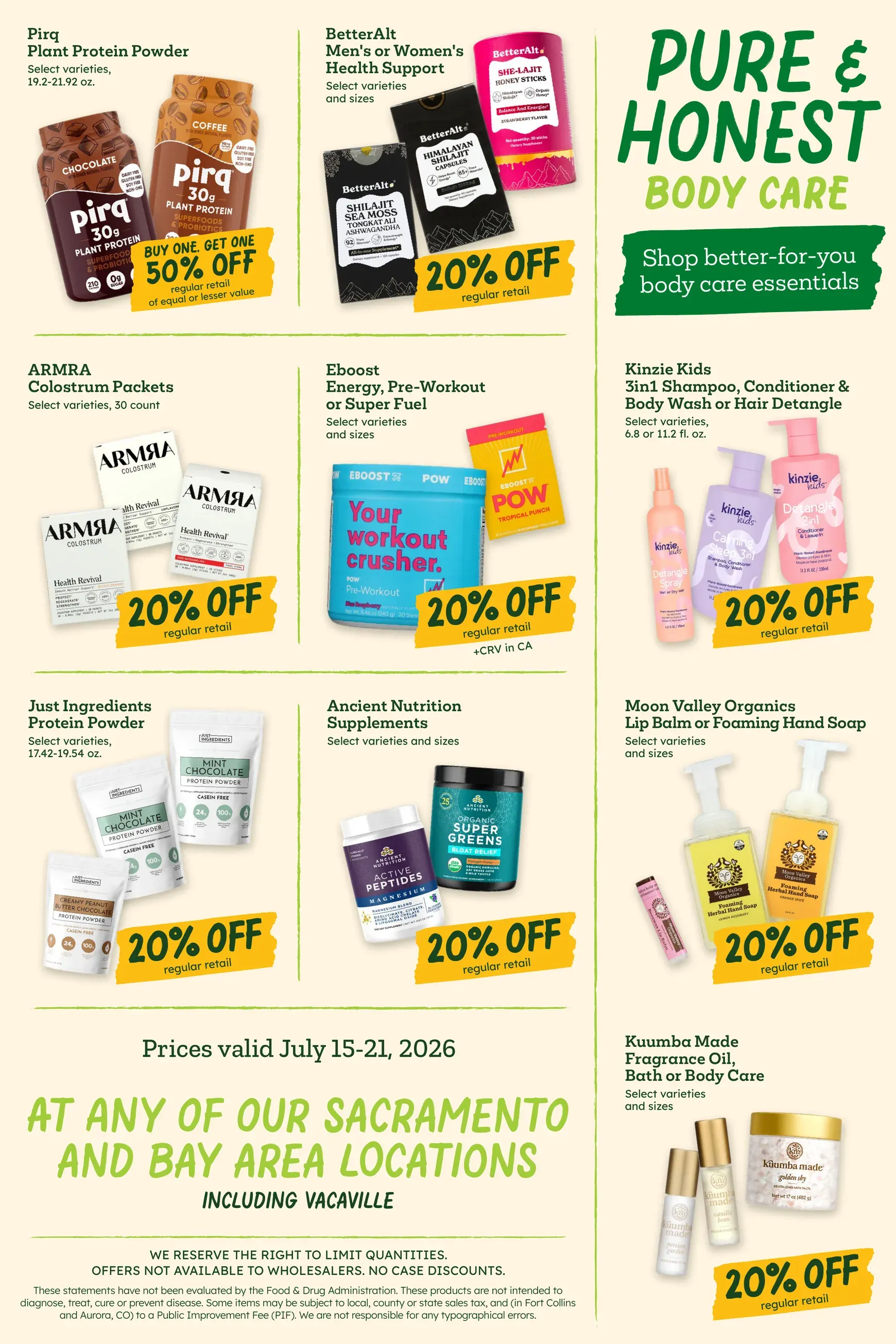 Weekly ad Current Sprouts Farmers Market leaflet valid from Wednesday 07/15/2026 to Tuesday 07/21/2026 from July 15 to July 21 2026 - Page 10