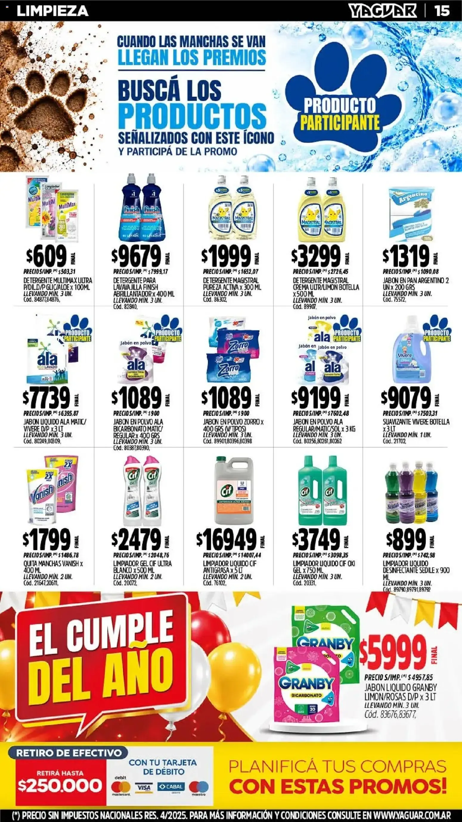 Ofertas de Yaguar - El Cumple del Año 38 26 de octubre al 1 de noviembre 2026 - Página 18 del catálogo
