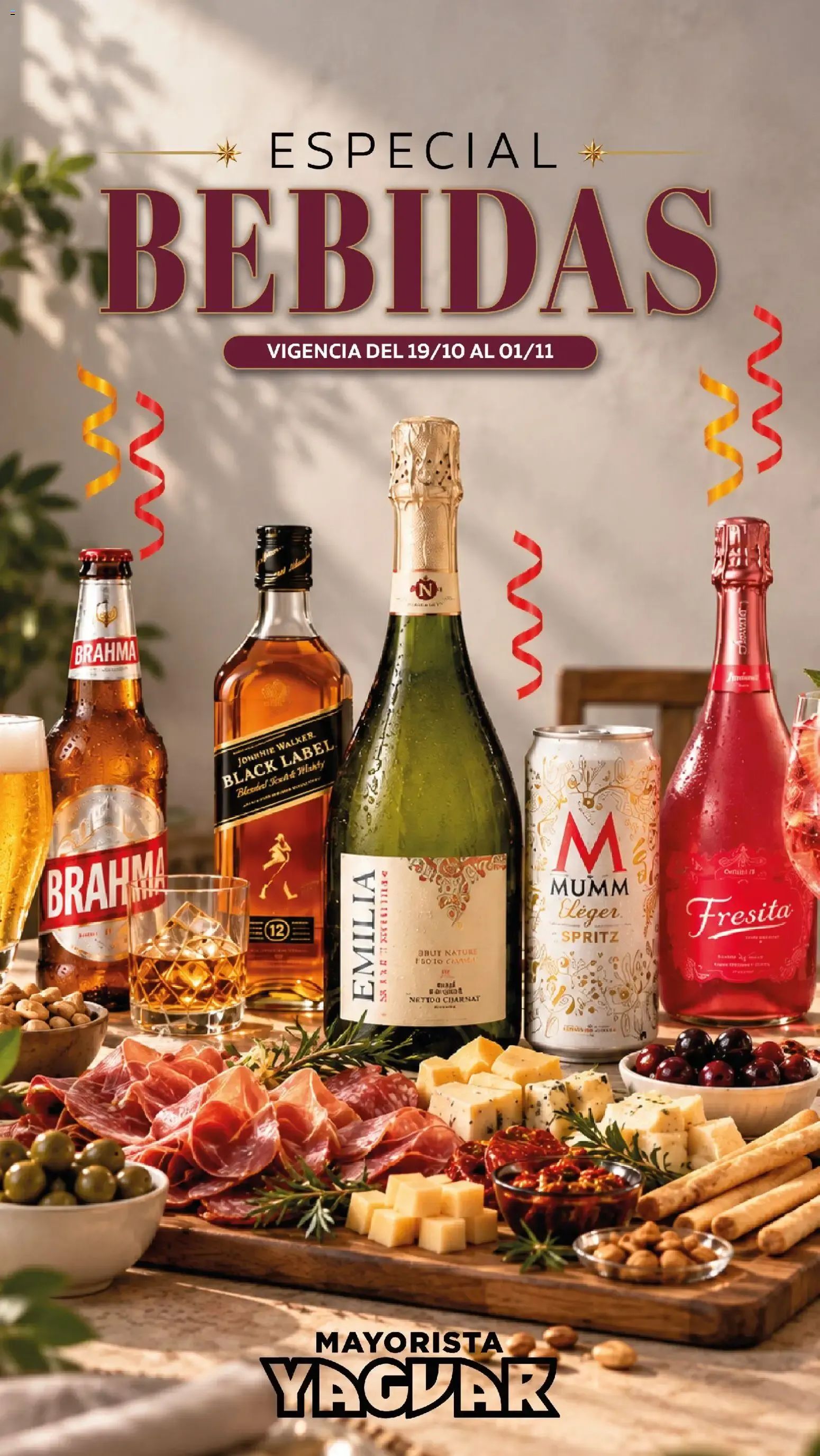 Ofertas de Yaguar - Especial Bebidas del 19/10/2026 - 01/11/2026 19 de octubre al 1 de noviembre 2026 - Página 1 del catálogo