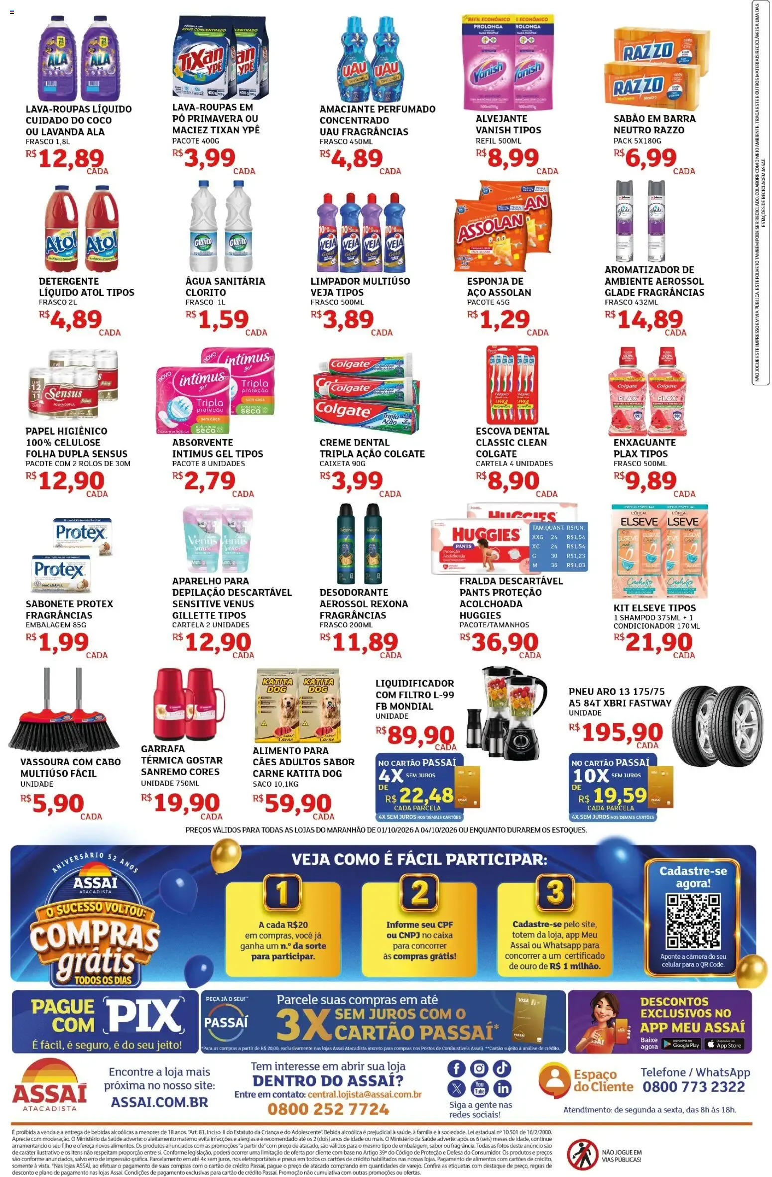 Encarte de Assaí Atacadista ofertas - MA de 01/10/2026 | Promoções Online 1 de outubro até 4 de outubro 2026 - Pagina 4