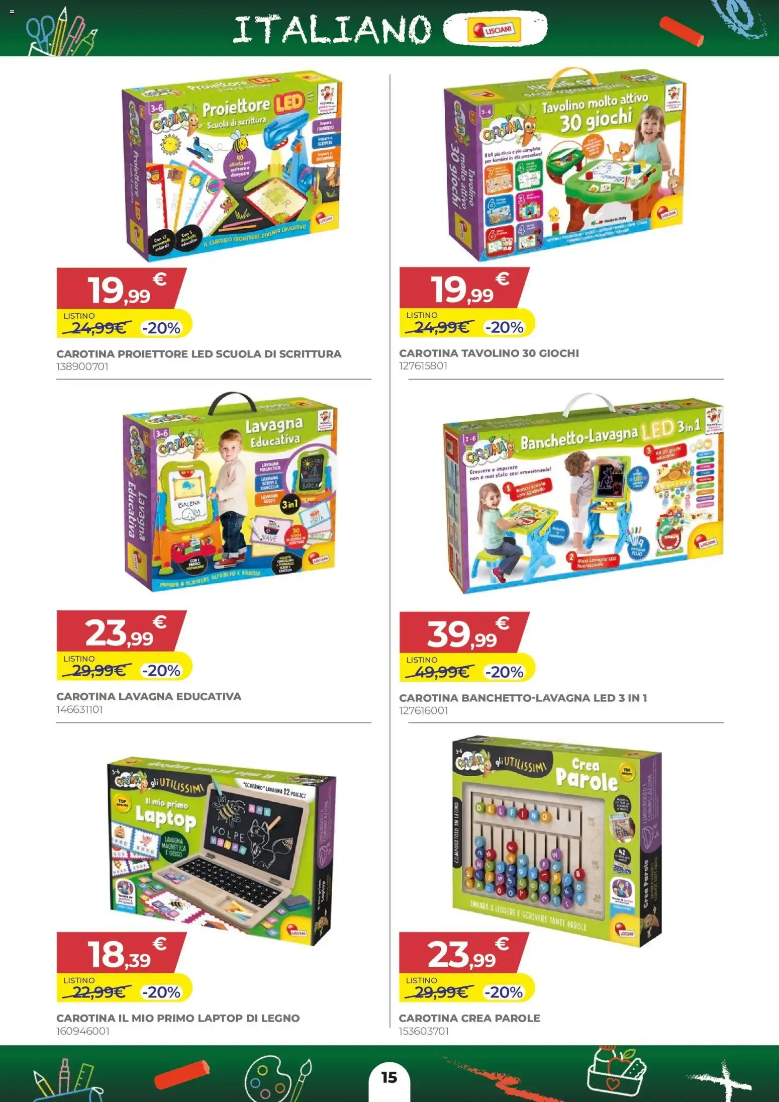 A SCUOLA di SCONTI - Toys Center da 27 agosto a 30 settembre di 2026 - Pagina del volantino 15