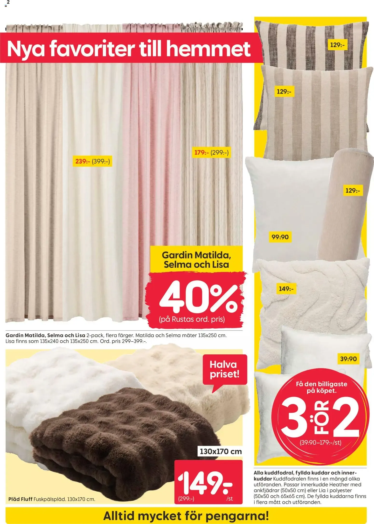 Rusta erbjudanden från 31/08/2026 - 06/09/2026 > Reklamblad nuvarande rabatter från 31 augusti till 6 september 2026 - Reklamblad sidor 2