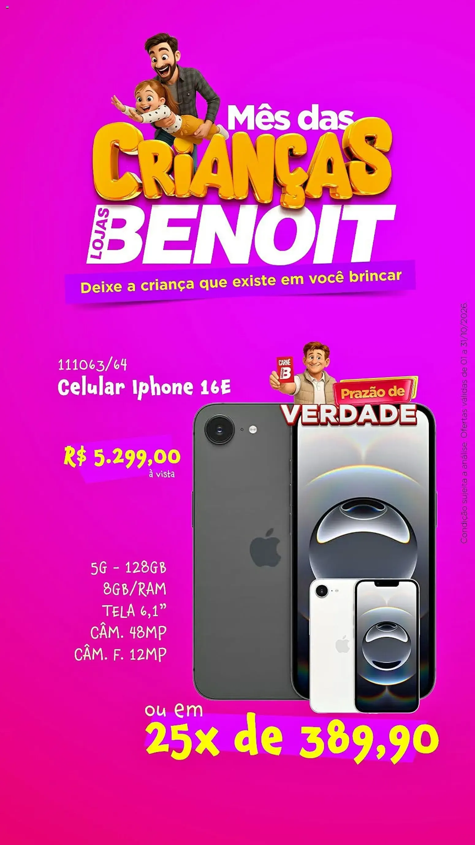 Encarte de Mês das Crianças Lojas Benoit - Celular Moto G06 1 de outubro até 31 de outubro 2026 - Pagina 2