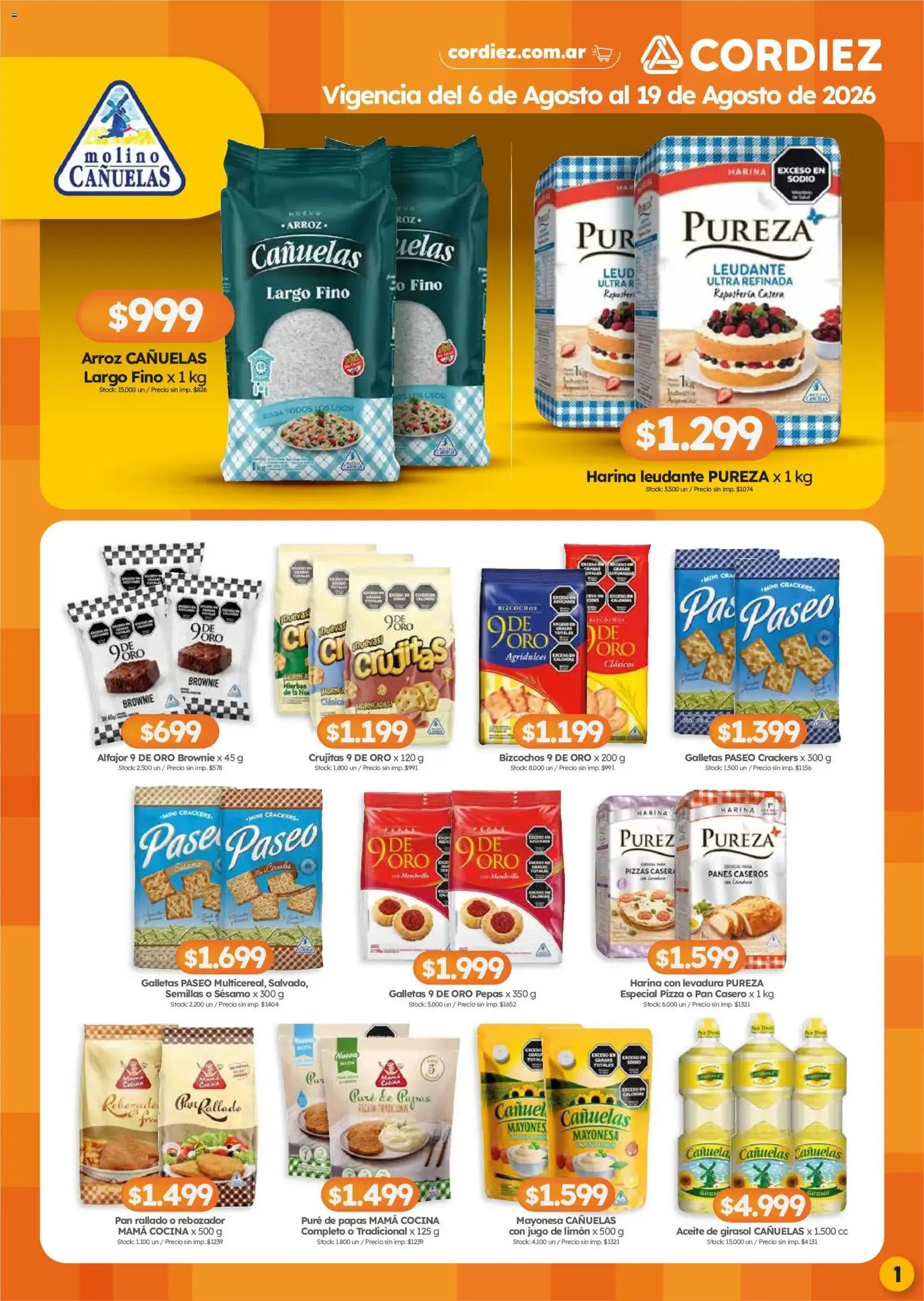 Ofertas de Cordiez ofertas || del 06/08/2026 - 19/08/2026 || Catálogo 6 de agosto al 19 de agosto 2026 - Página 1 del catálogo
