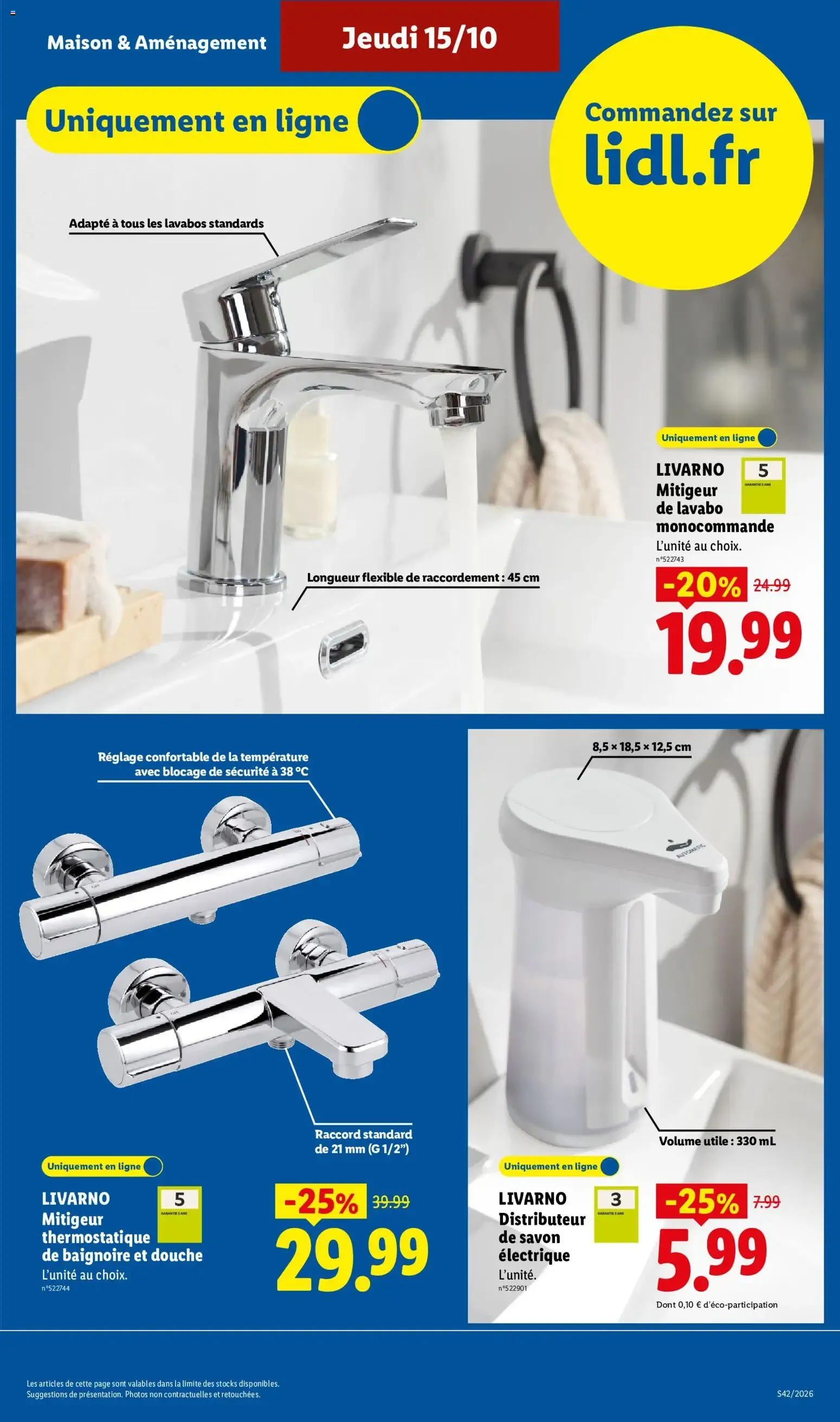 Catalogue LIDL du 12/10/2026 | Promo prospectus en ligne du 12 octobre au 15 octobre 2026 - Catalogue page 15