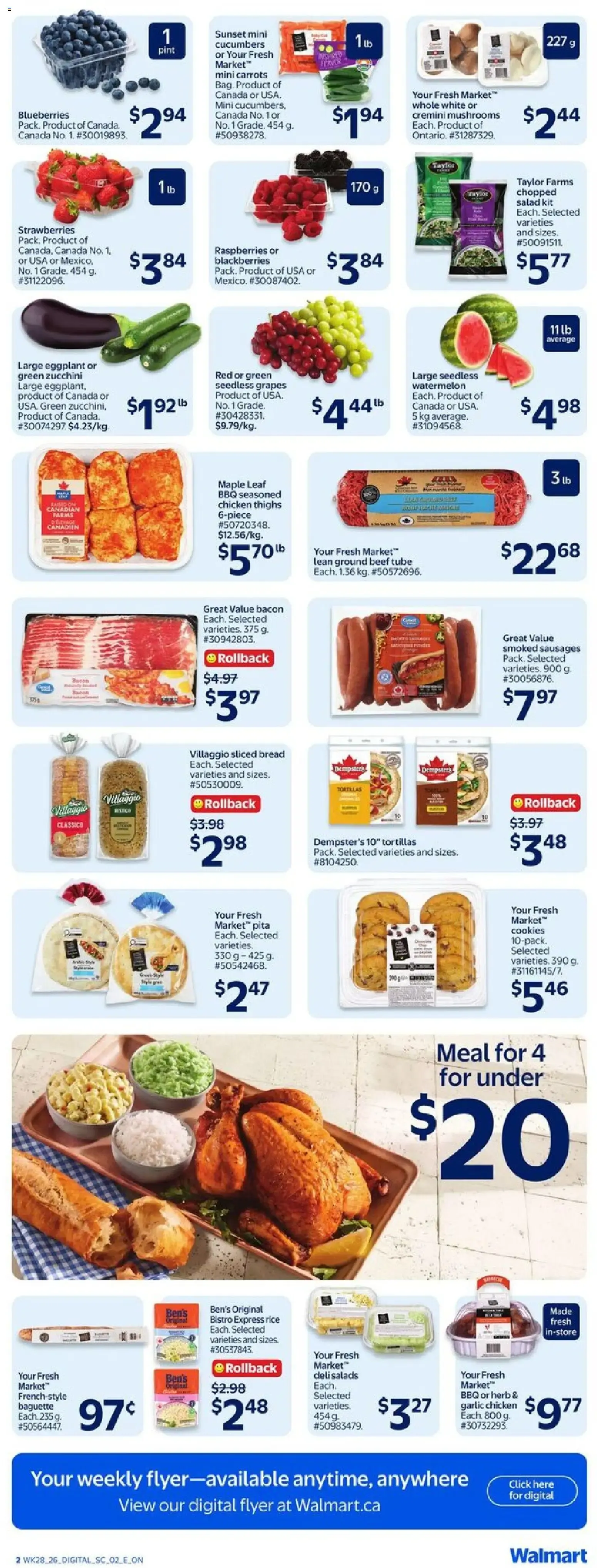 Walmart weekly flyer from Aug 6, 2026 > weekly specials & deals from August 6 to August 12 2026 - flyer page 3