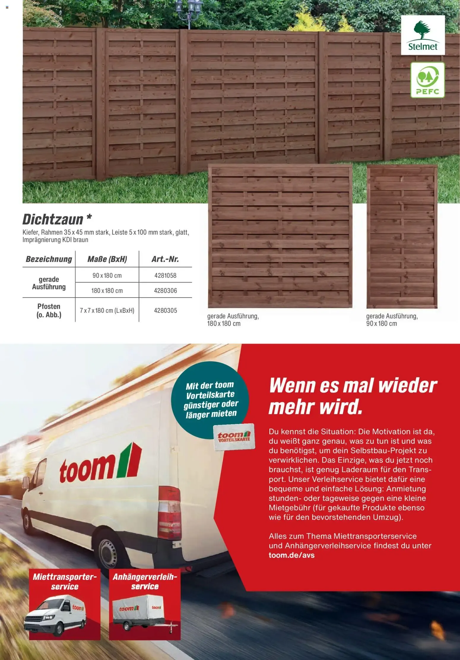 Toom Zäune & Sichtschutz 2026 von 20. Februar bis 30. Juni 2026 - Prospekt seite 13