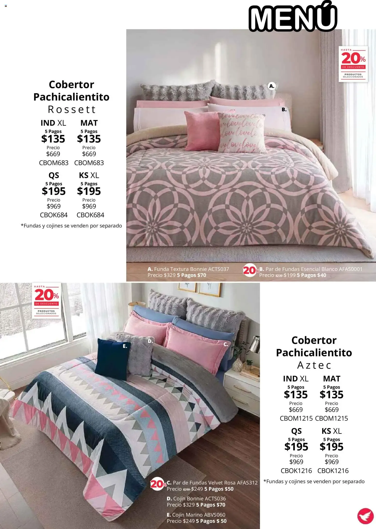 Catálogo de Colchas Concord catálogo Colección Cobertor (01/08/2026 - 31/10/2026) - catálogo en línea 1 de agosto al 31 de octubre 2026 - Pagina 20