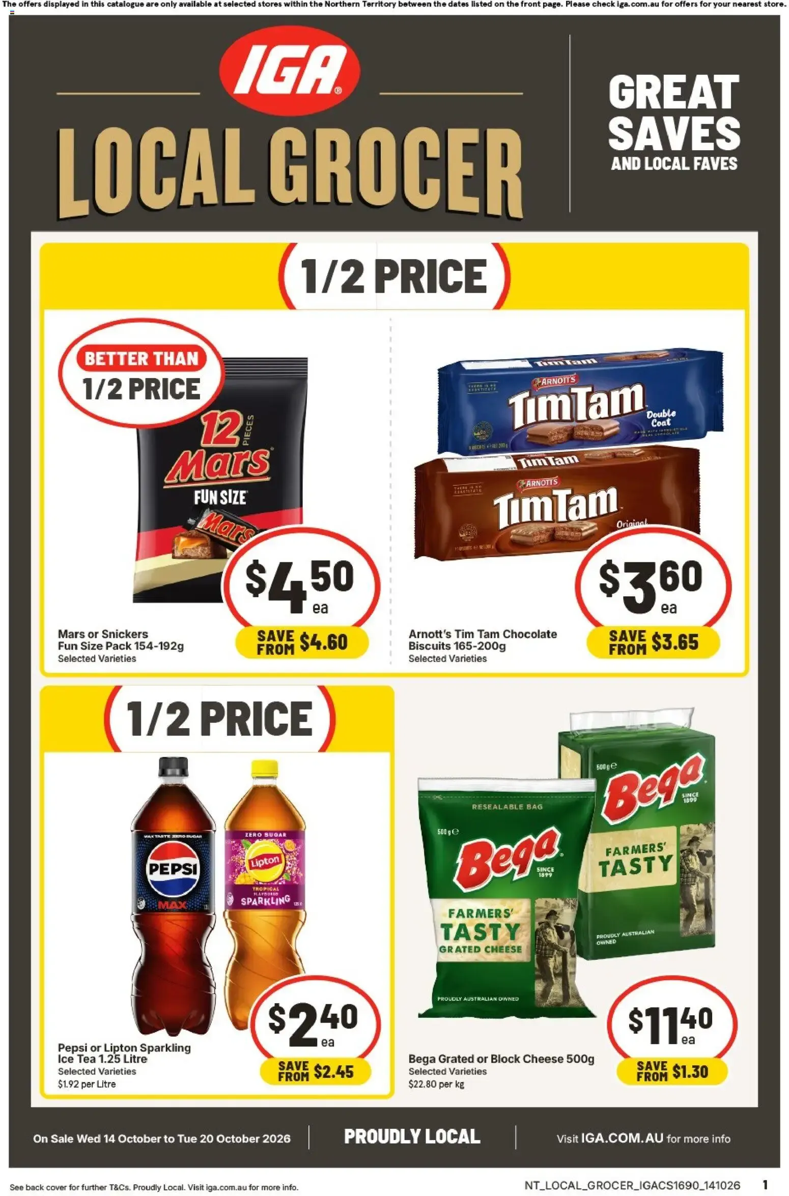IGA catalogue valid from 14/10/2026 > Online Australia - Catalogue valid from 14 October to 20 October 2026 - page 1