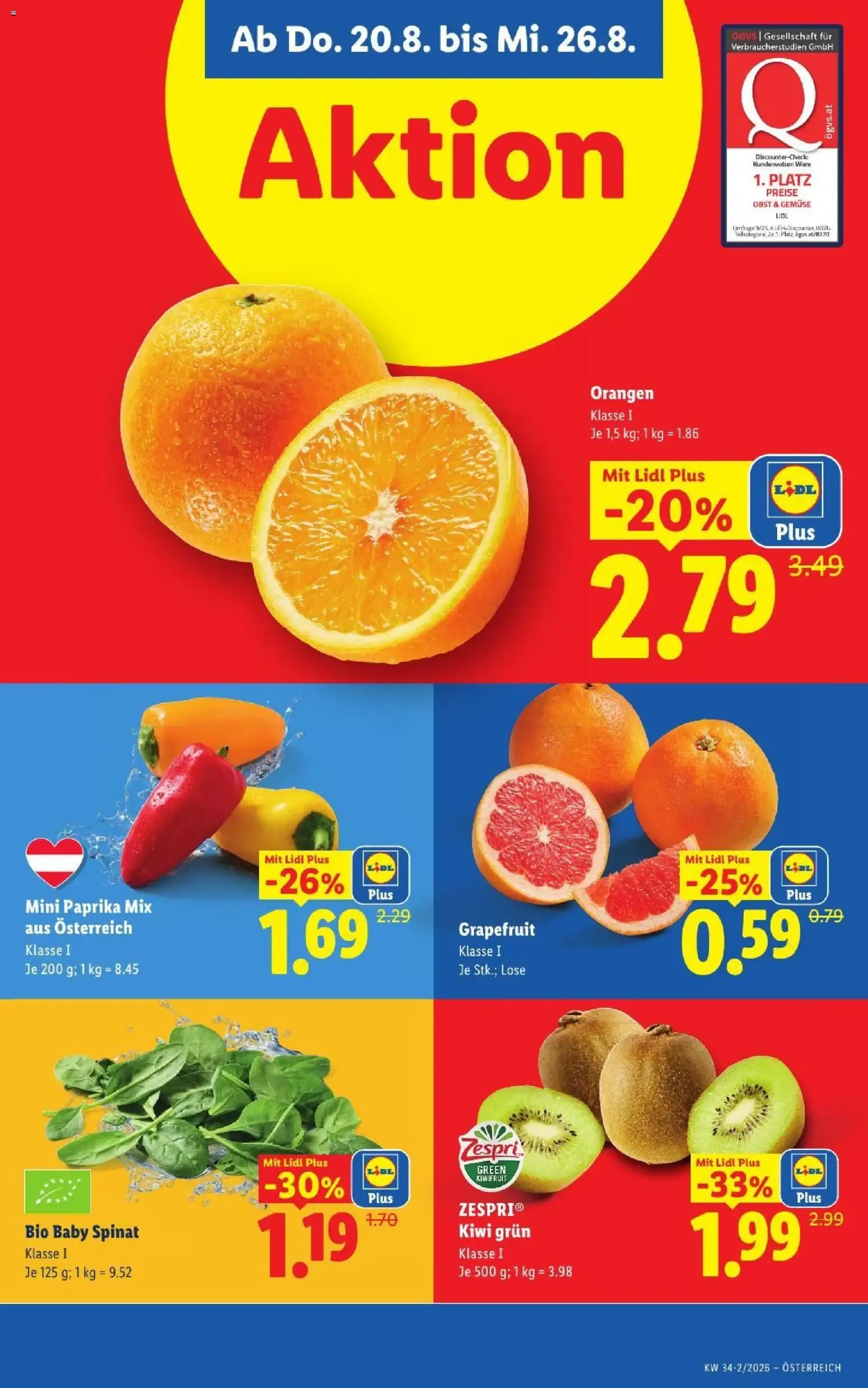 Mit Lidl Plus Österreichs günstigste Preise von 20. August bis 22. August 2026 - Flugblätt seite  5