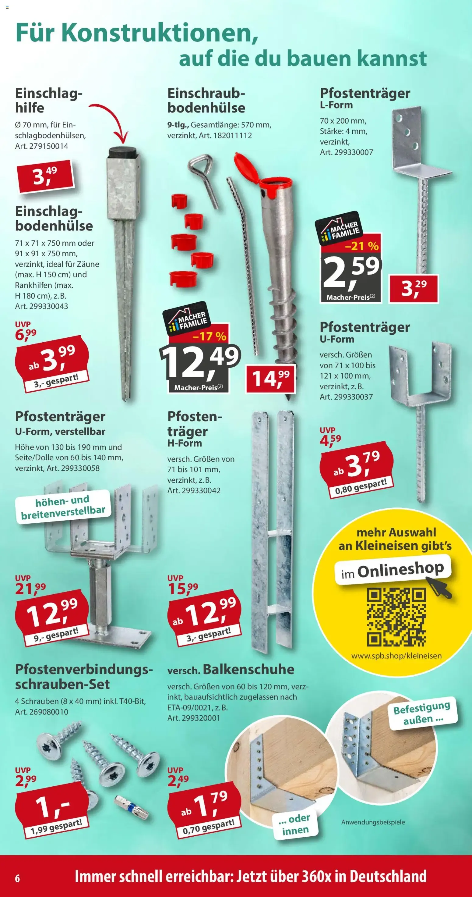 Sonderpreis Baumarkt Prospekt (ab 15.08.2026) zum Blättern von 15. August bis 21. August 2026 - Prospekt seite 6