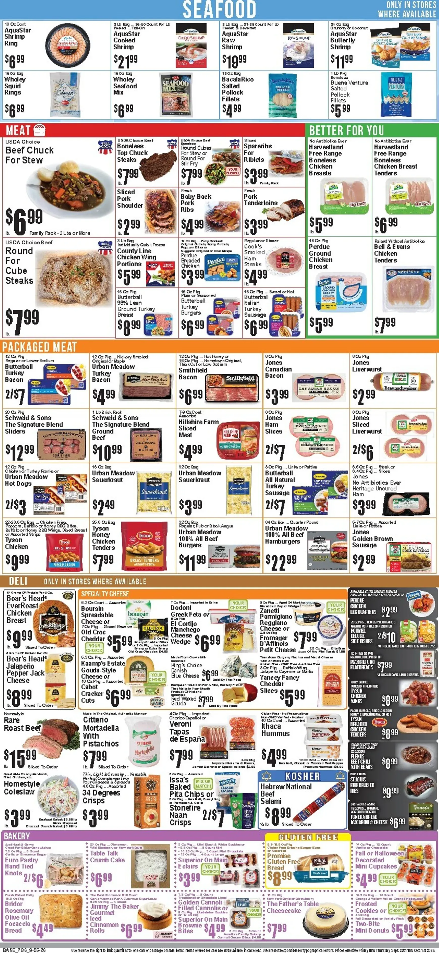 Weekly ad Current Food Universe leaflet valid from Friday 09/25/2026 to Thursday 10/01/2026 from September 25 to October 1 2026 - Page 7