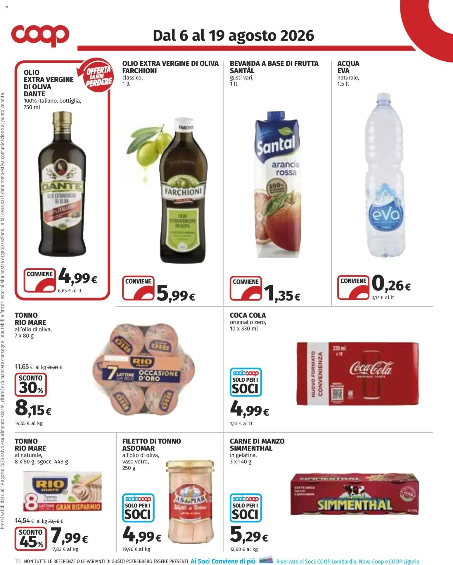 Volantino COOP Anteprima dal 06/08/2026 > NUOVO Promozioni da 6 agosto a 19 agosto di 2026 - Pagina del volantino 16