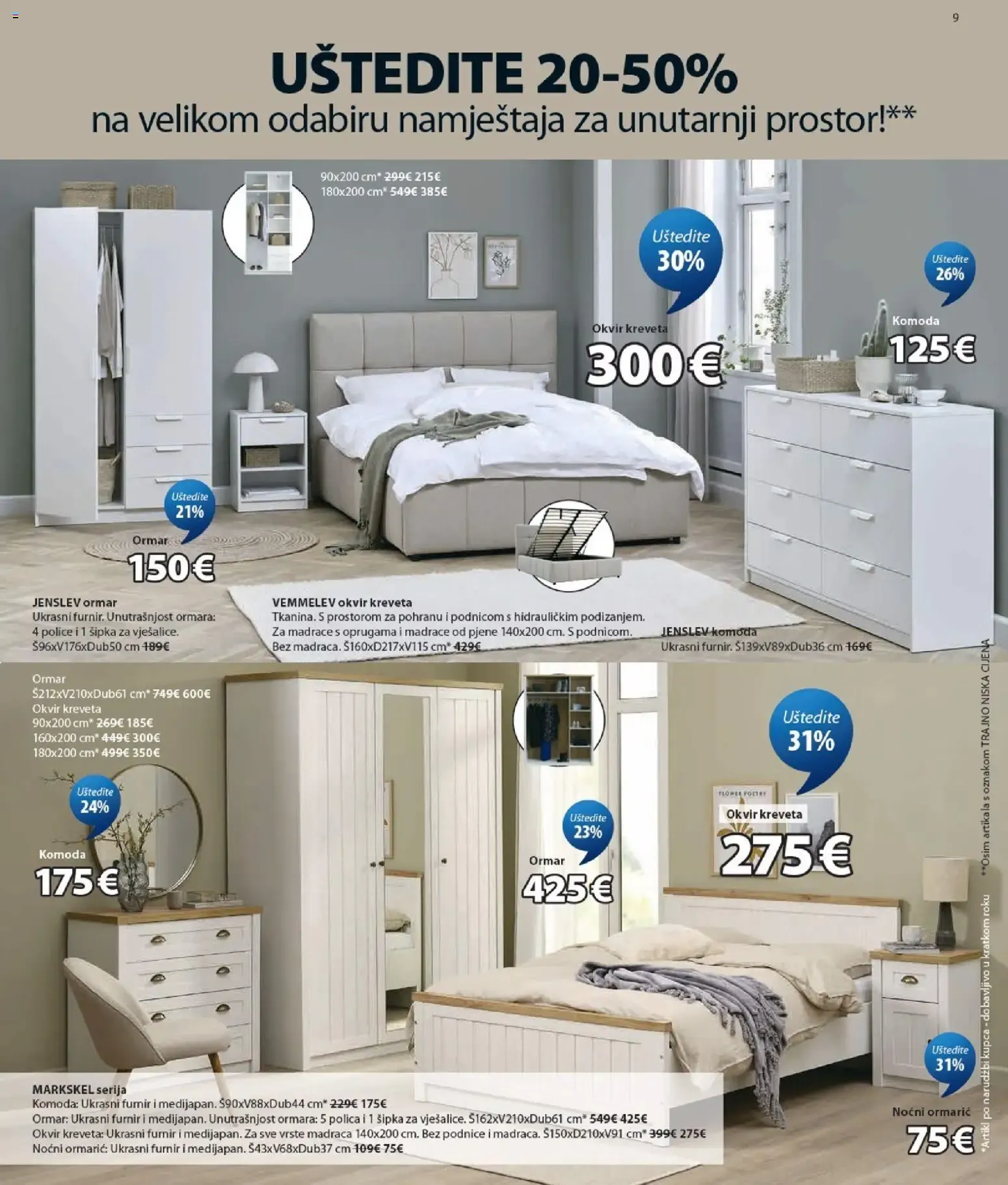 Katalog JYSK Katalog novi od 26.08.2026 na listanje > letak digitalni od 26. kolovoza do 1. rujna 2026. - Pregled Stranica 9