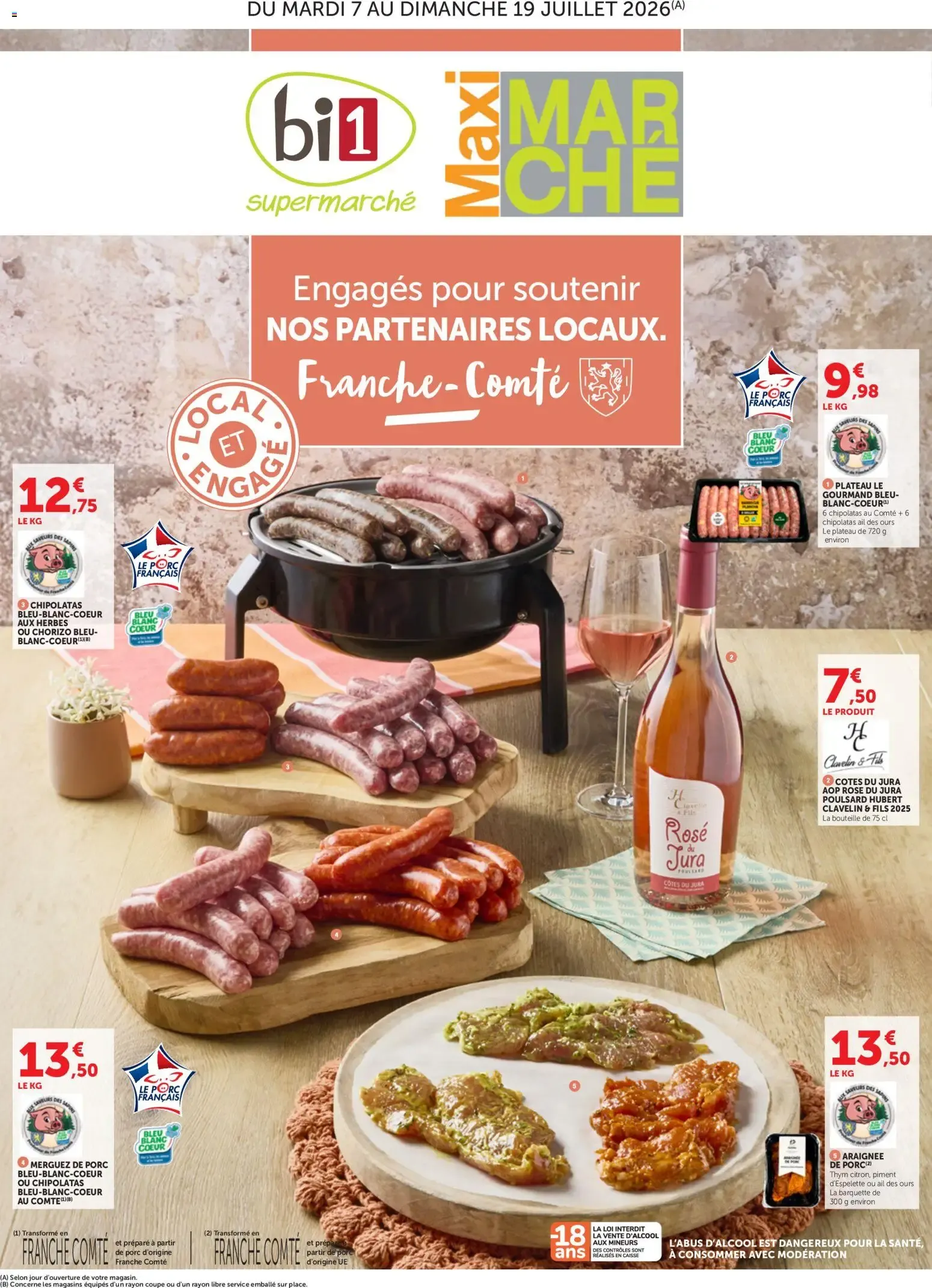 bi1 Catalogue Maxi Marché à partir du 07/07/2026 - promo en ligne du 7 juillet au 19 juillet 2026 - Catalogue page 1