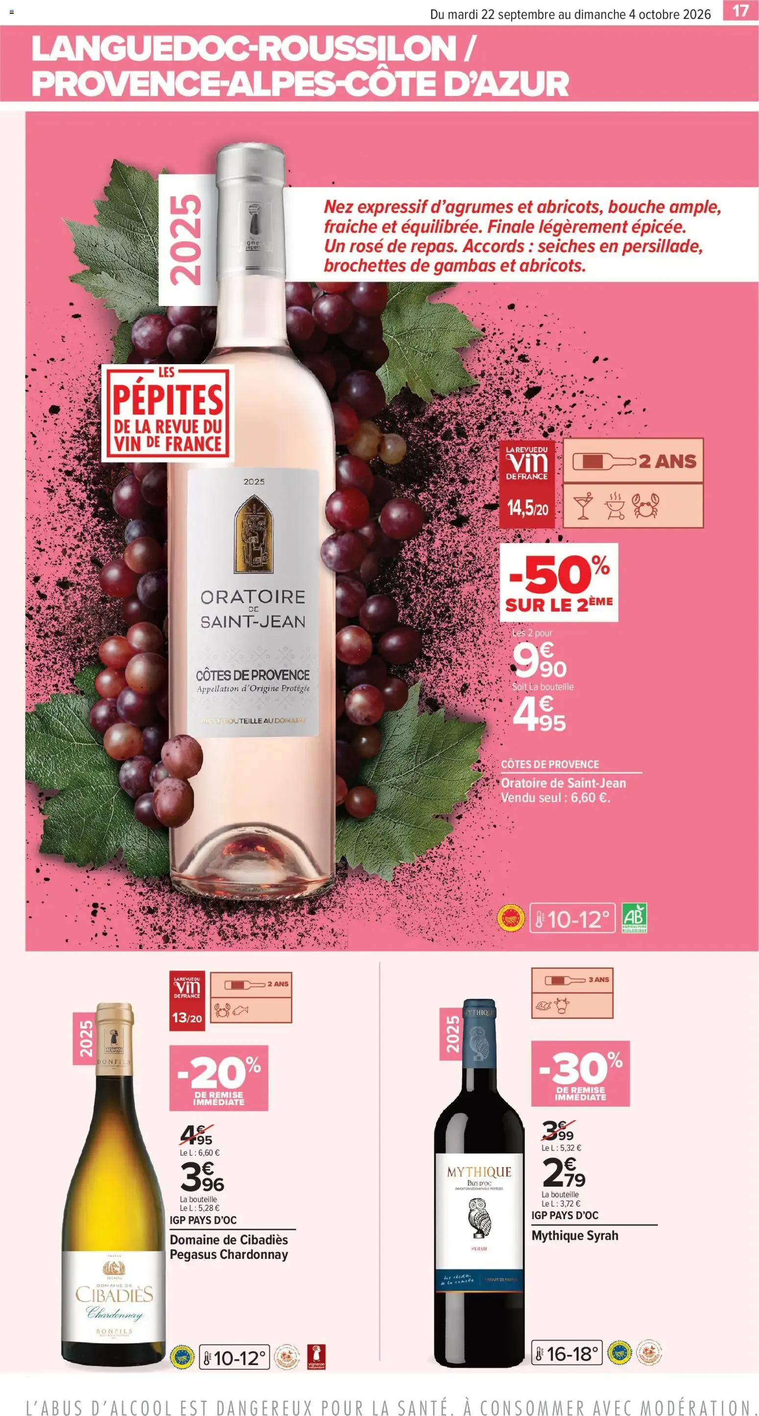 Carrefour contact Foire aux Vins: Le goût des bons plans du 22 septembre au 4 octobre 2026 - Catalogue page 17