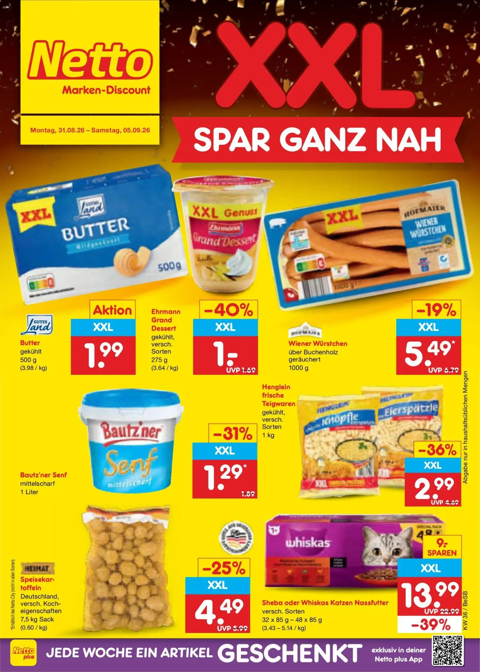 Netto Marken-Discount Prospekt (ab 31.08.2026) » Angebote von 31. August bis 5. September 2026 - Prospekt seite 1
