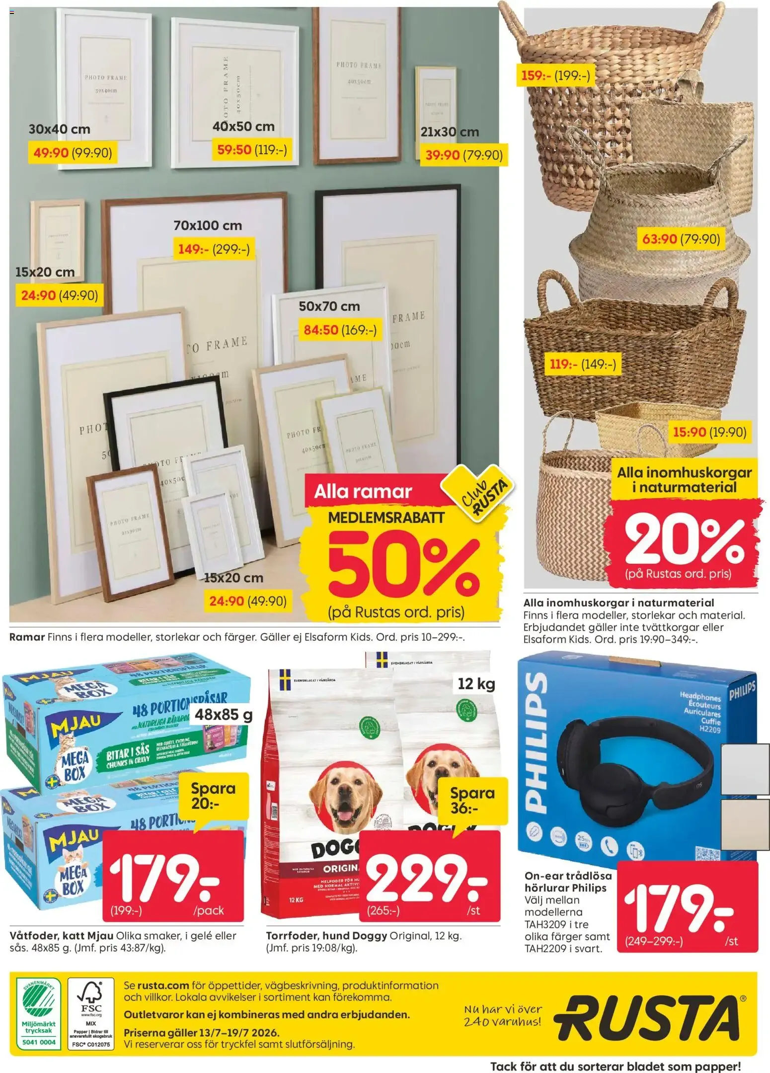 Rusta erbjudanden från 13/07/2026 - 19/07/2026 > Reklamblad nuvarande rabatter från 13 juli till 19 juli 2026 - Reklamblad sidor 12