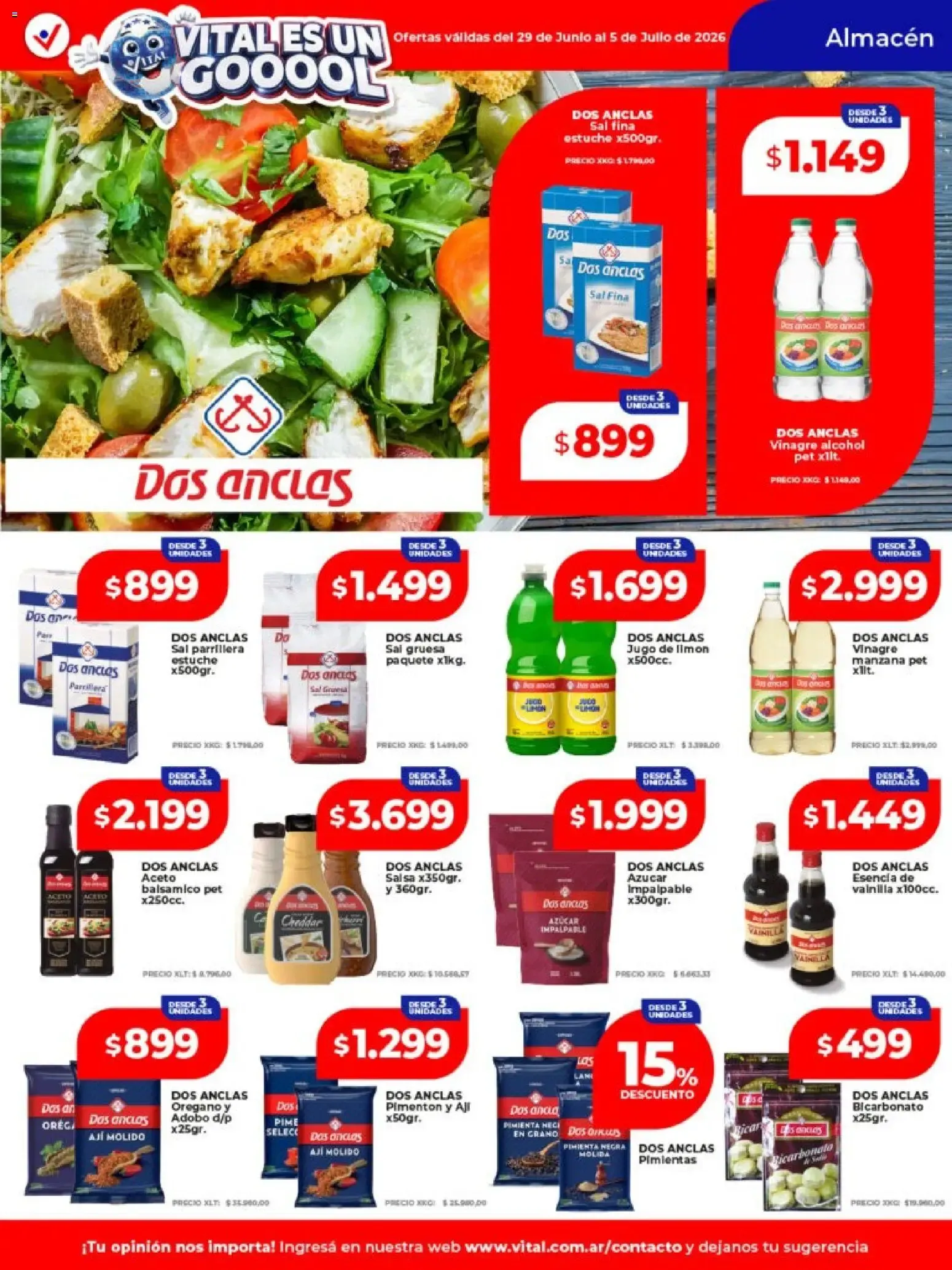Ofertas de Vital - Ofertas || del 29/06/2026 - 05/07/2026 || Catálogo 29 de junio al 5 de julio 2026 - Página 14 del catálogo