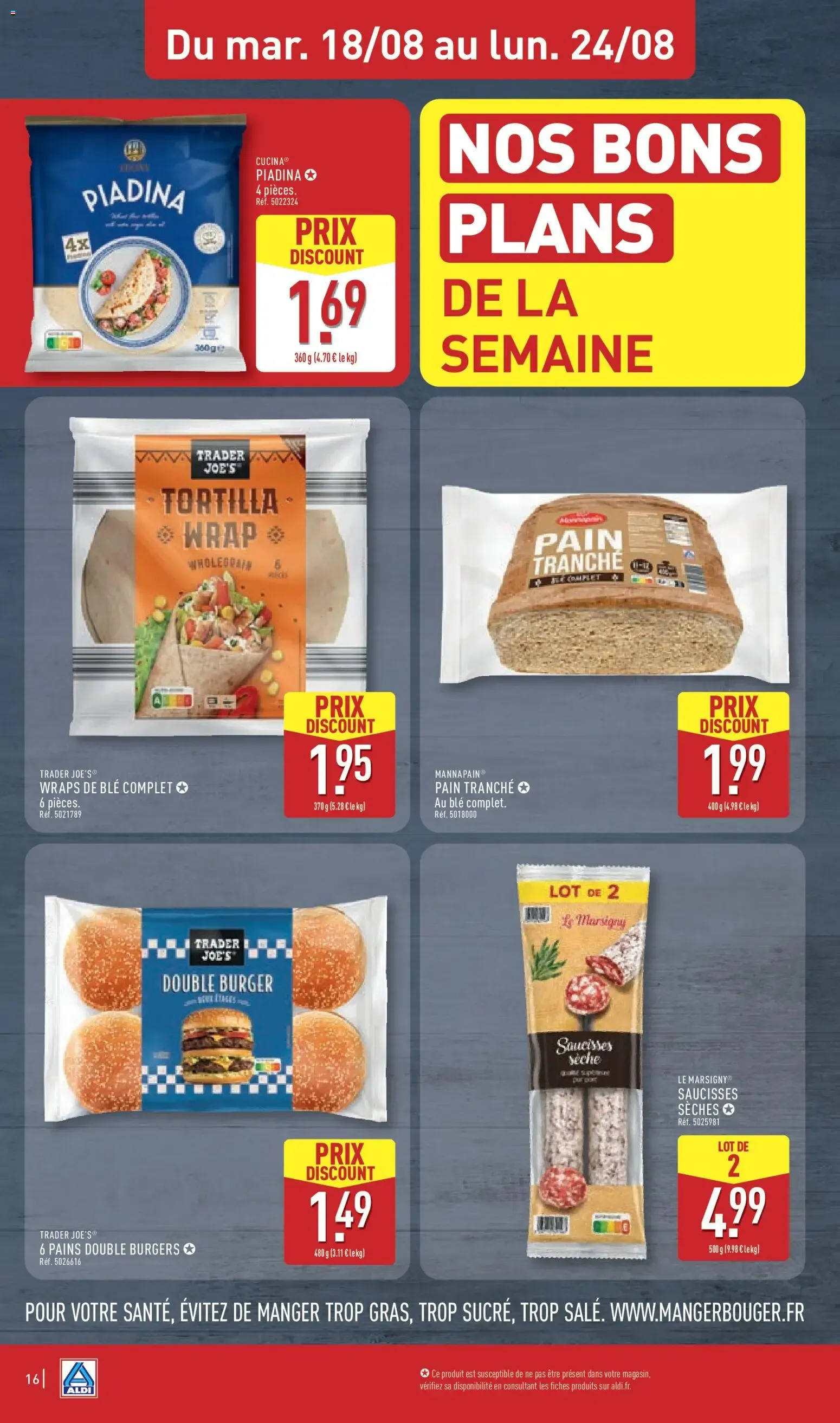 Aldi - Nos Bons Plans de la Semaine du 18 août au 24 août 2026 - Catalogue page 18