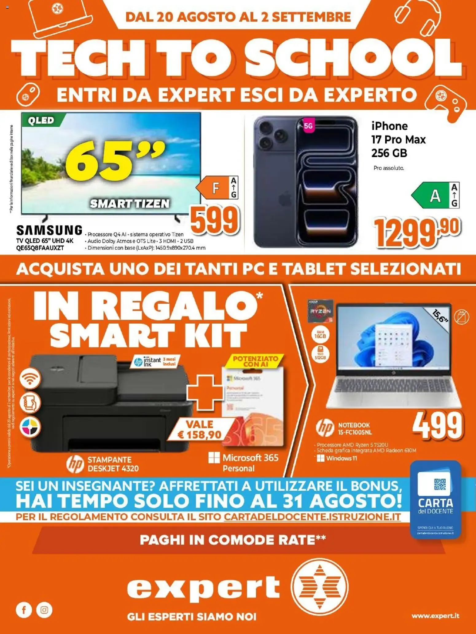 TECH TO SCHOOL da 20 agosto a 2 settembre di 2026 - Pagina del volantino 1