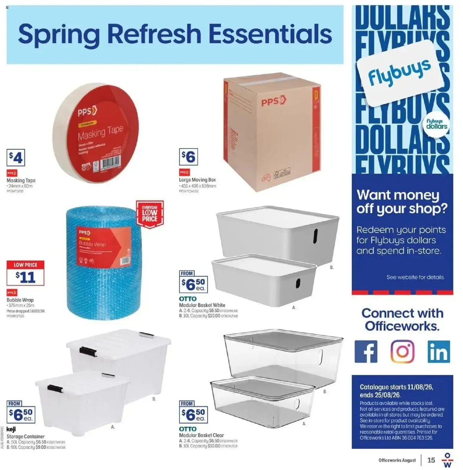 Officeworks catalogue - 11/08/2026 > weekly / monthly specials - Catalogue valid from 11 August to 25 August 2026 - page 15