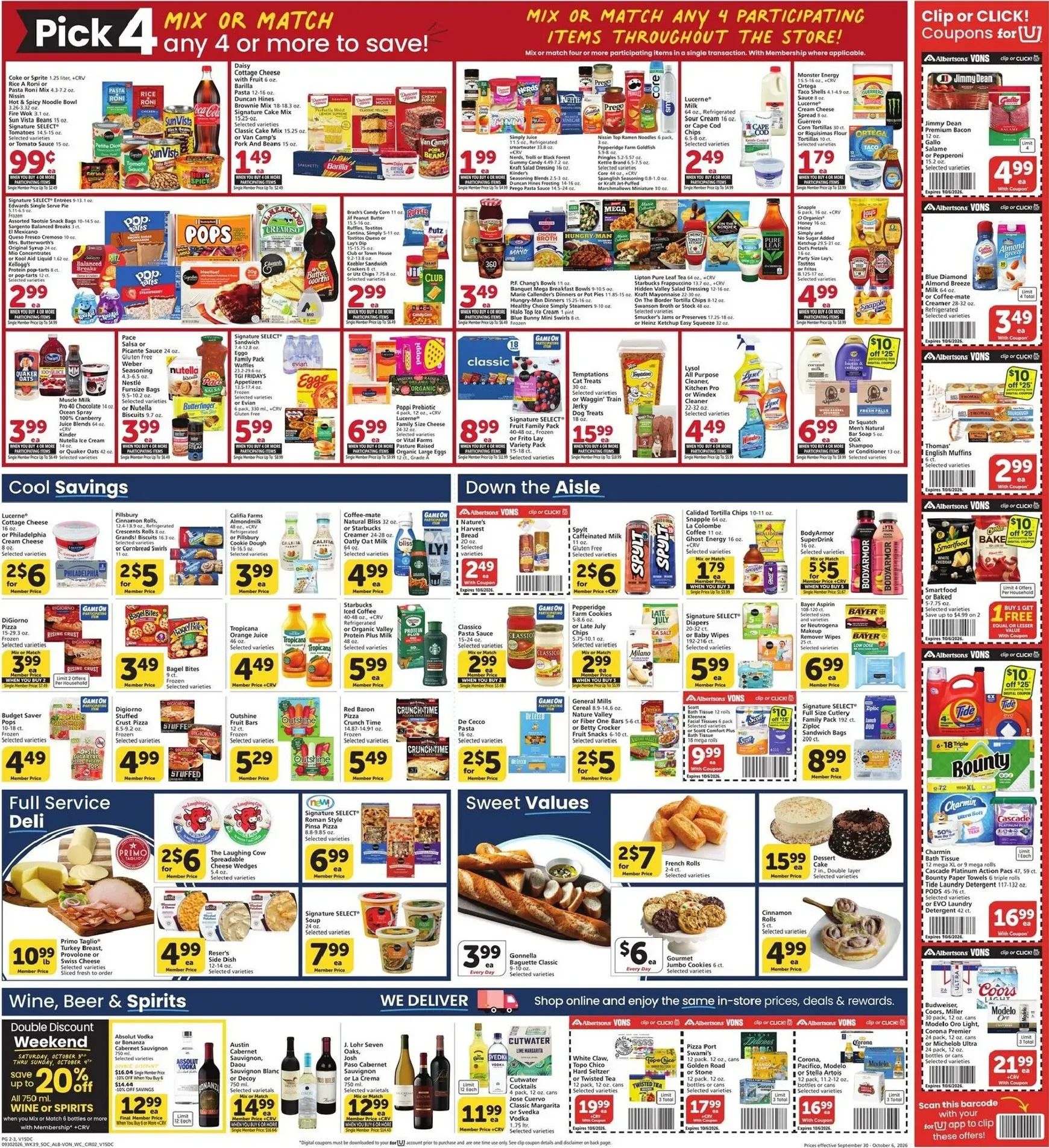 Weekly ad Current Vons leaflet valid from Wednesday 09/30/2026 to Tuesday 10/06/2026 from September 30 to October 6 2026 - Page 3