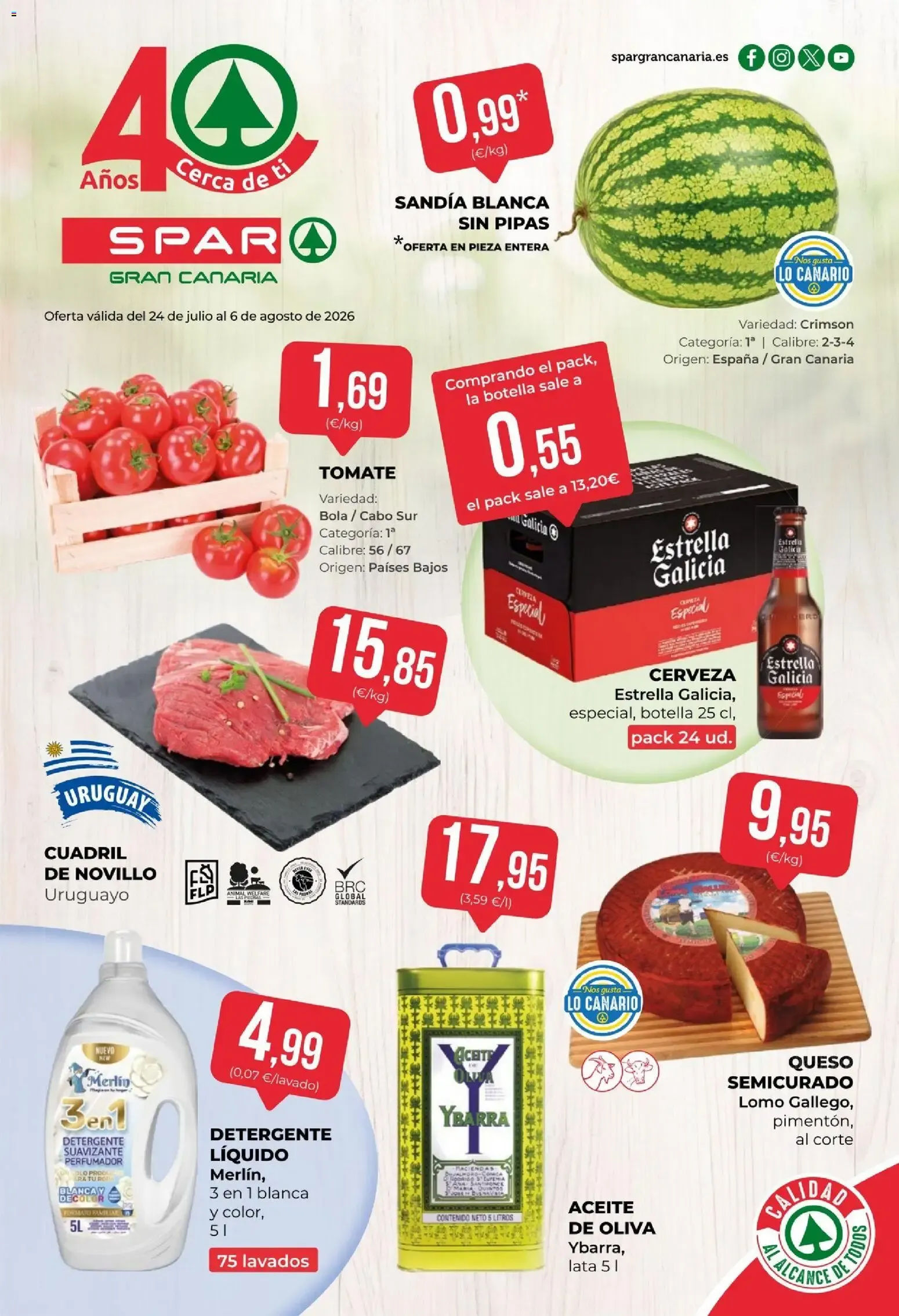 Catálogo de Spar folleto 24/07/2026 - 06/08/2026 24 de julio al 6 de agosto 2026 - Página 1