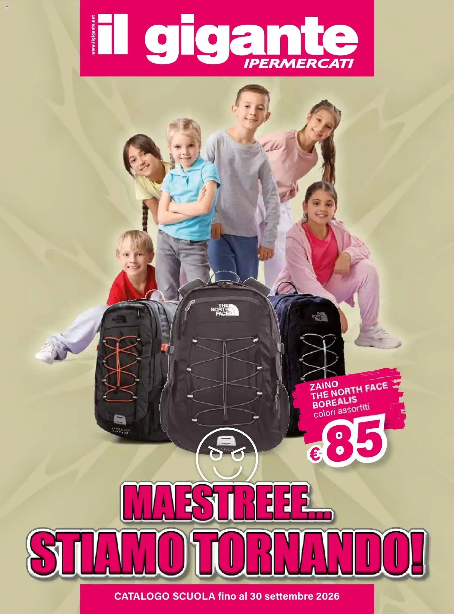 Il Gigante Ipermercati - Catalogo Scuola: Maestreee... Stiamo Tornando! da 6 agosto a 30 settembre di 2026 - Pagina del volantino 1
