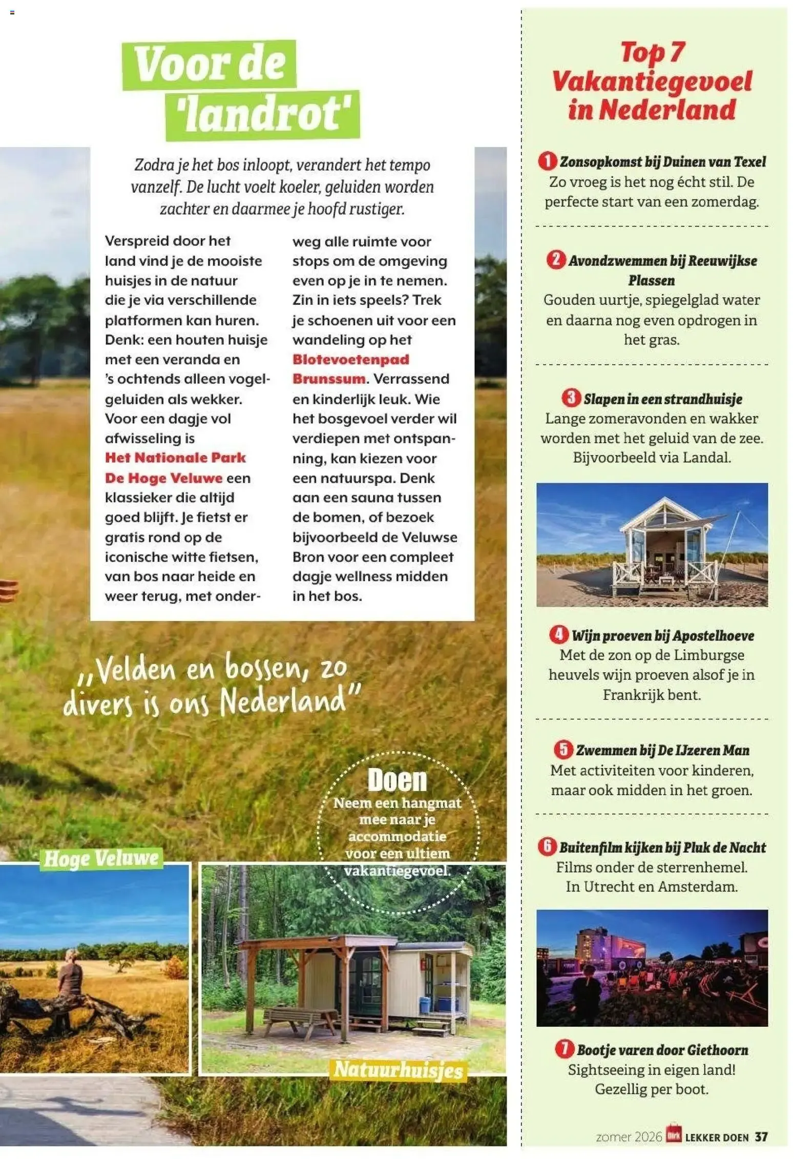 Lekker doen - Zomer 2026 van 24 juni tot 31 augustus 2026 - Folder pagina 37