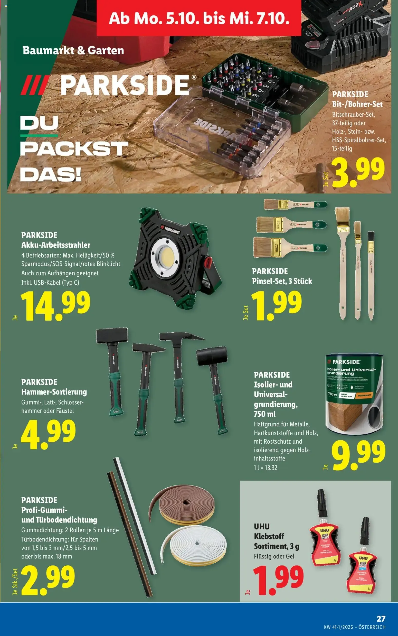 Lidl - Flugblatt ab 01.10.2026 - Angebote ab donnerstag von 1. Oktober bis 3. Oktober 2026 - Flugblätt seite  32