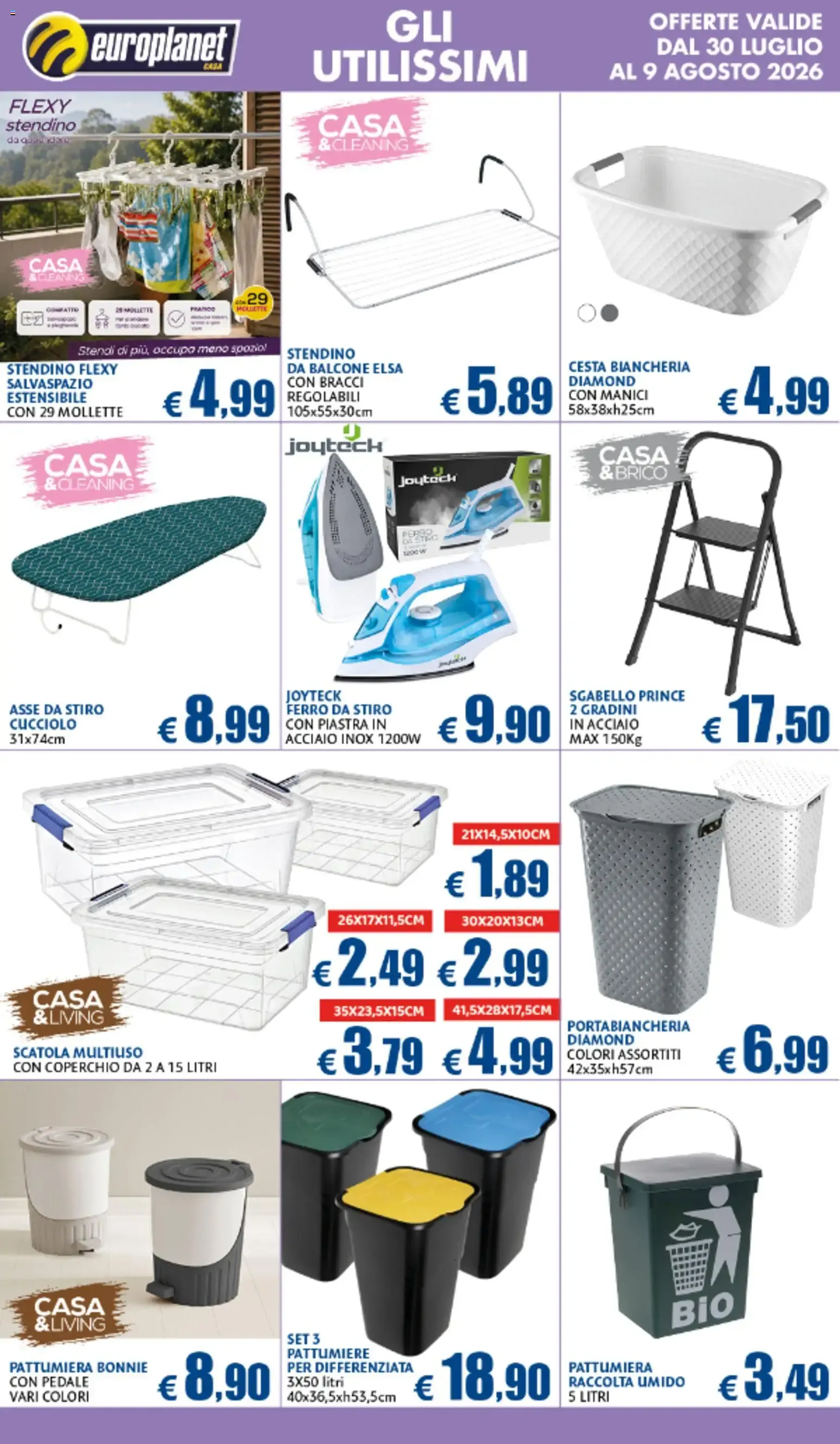 Nuovo Europlanet Casa volantino dal 30/07/2026 > offerte anteprima 🛍️ da 30 luglio a 9 agosto di 2026 - Pagina del volantino 9
