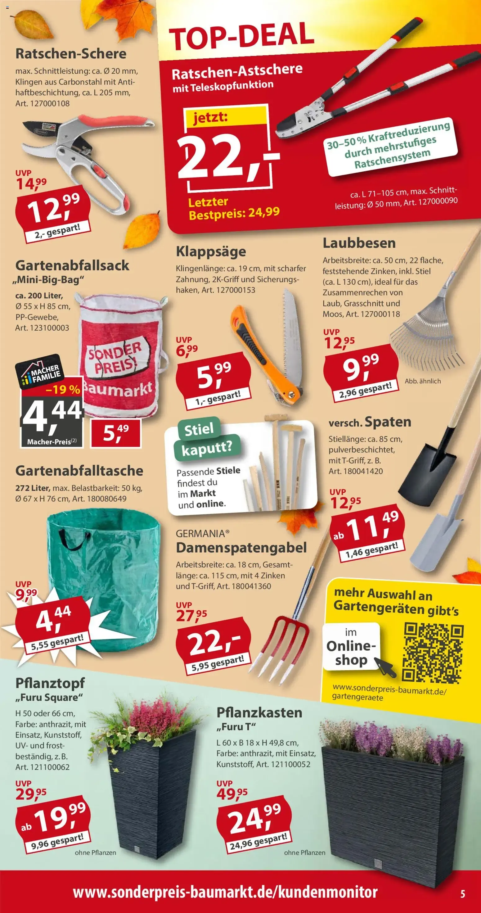 Sonderpreis Baumarkt Prospekt von 26. September bis 2. Oktober 2026 - Prospekt seite 5