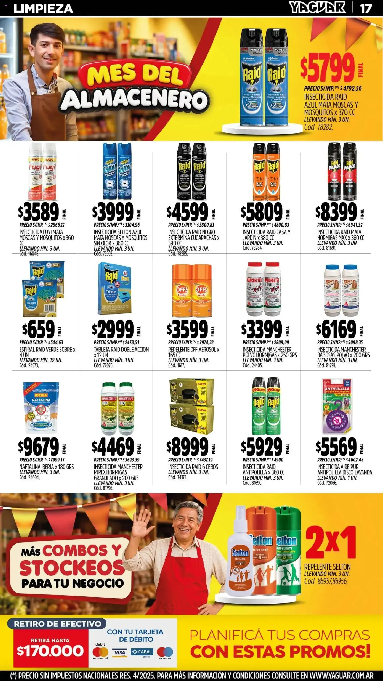 Ofertas de MAYORISTA YAGUAR MES DEL ALMACENERO 31 de agosto al 6 de septiembre 2026 - Página 17 del catálogo