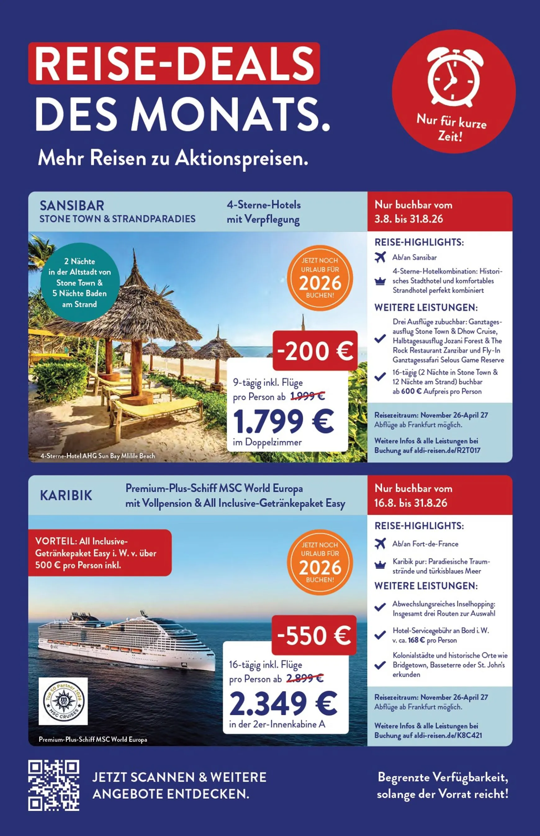 ALDI REISEN - Die Welt Entdecken! (Ausgabe August) von 3. August bis 31. August 2026 - Prospekt seite 3