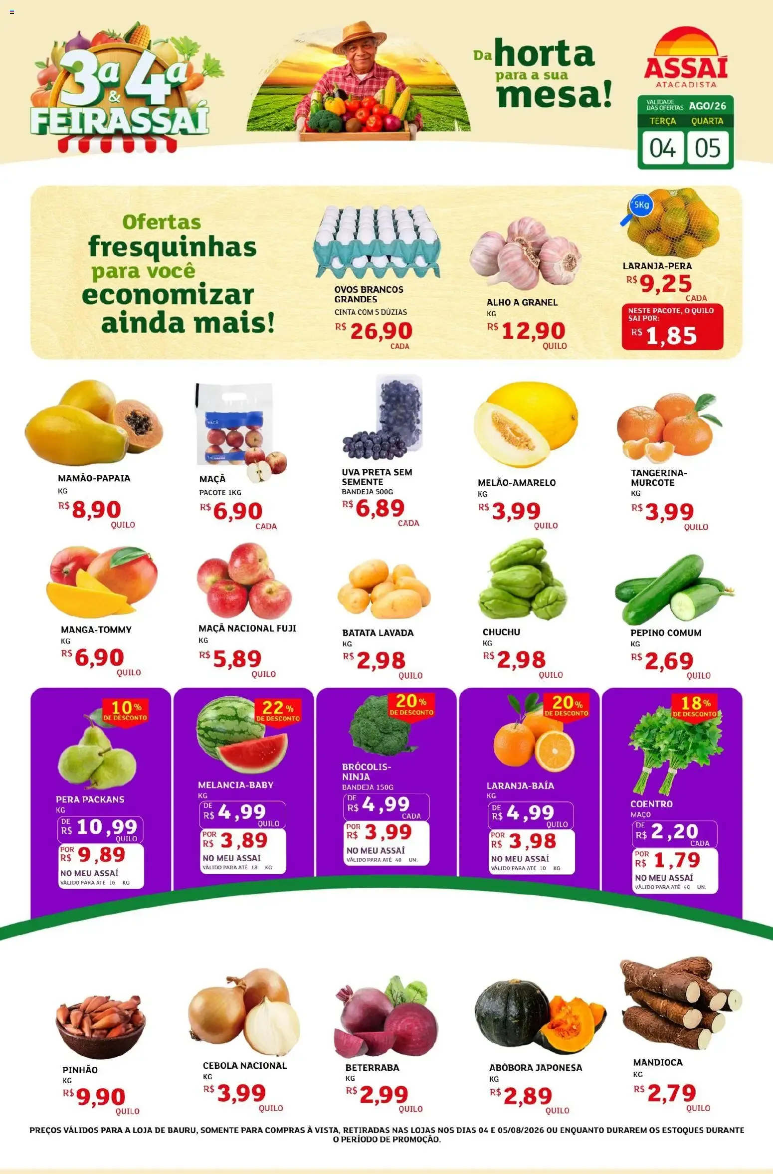 Encarte de Assaí Atacadista ofertas - SP de 04/08/2026 | Promoções Online 4 de agosto até 5 de agosto 2026 - Pagina 1