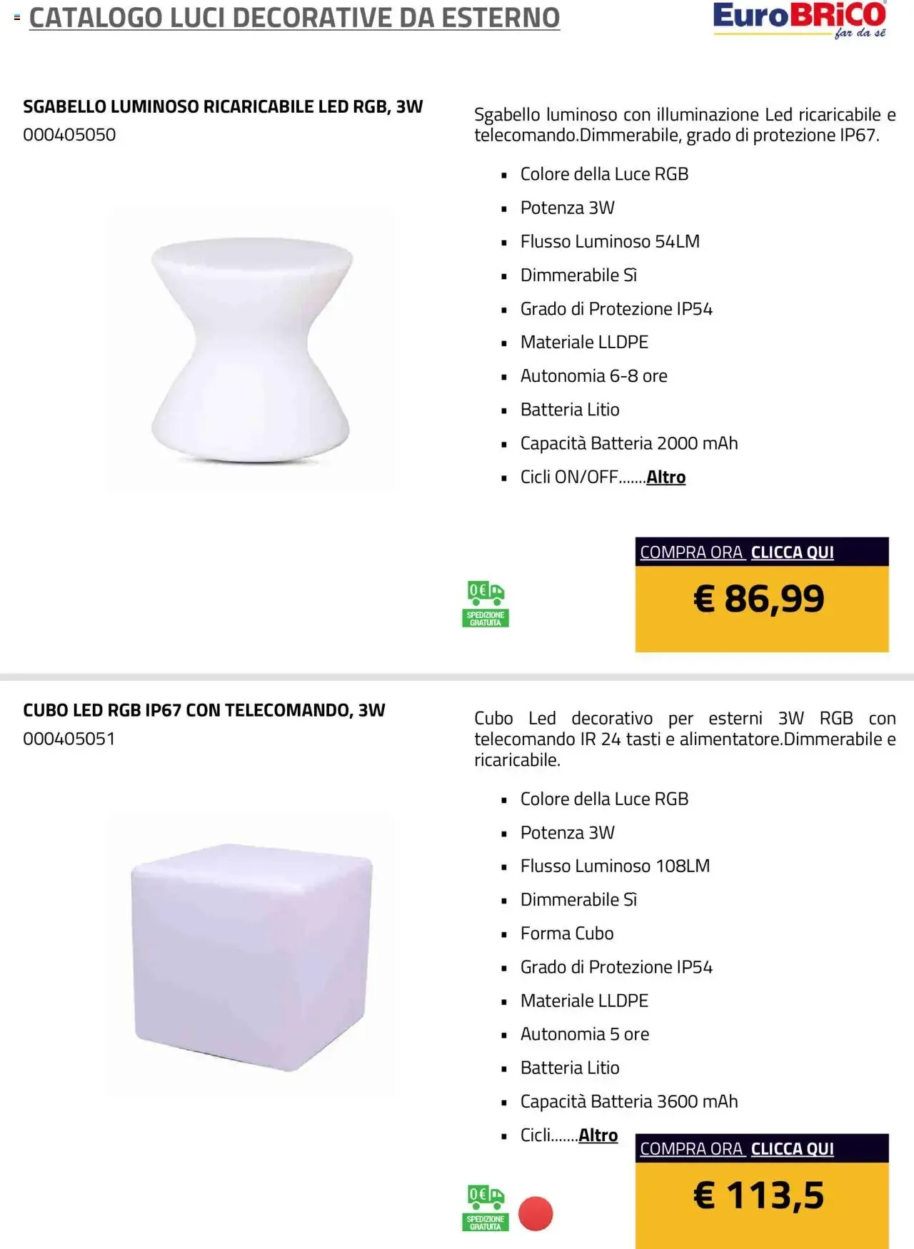 Eurobrico - Catalogo Luci Decorative da Esterno da 1 gennaio a 31 dicembre di 2025 - Pagina del volantino 18