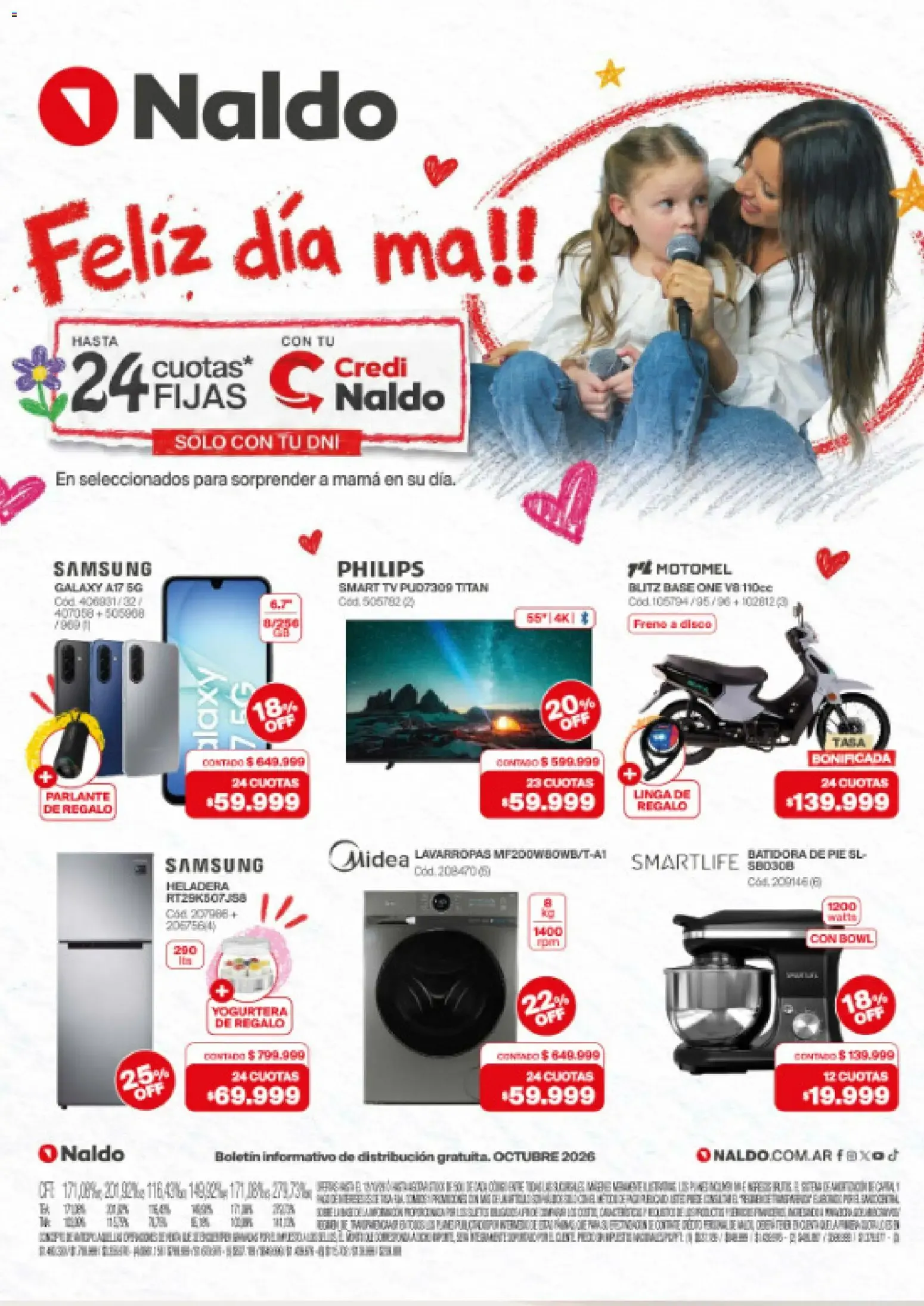 Ofertas de Naldo: Feliz día mamá - Octubre 2026 1 de octubre al 31 de octubre 2026 - Página 1 del catálogo