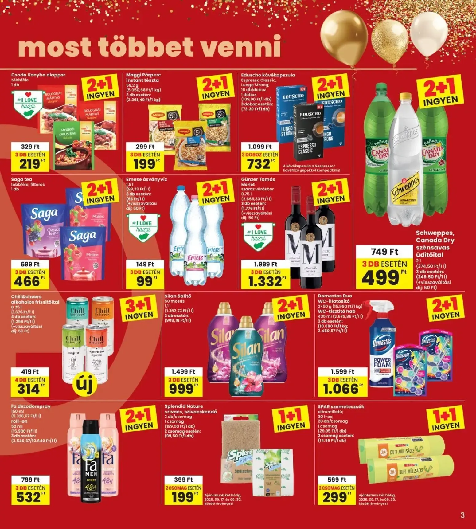 Katalógus Interspar akciós újság - 2026.09.17. -tól/töl > akció, lapozható szórólap 🛍️ szeptember 17.-tól szeptember 23.-ig 2026. - Oldal 3