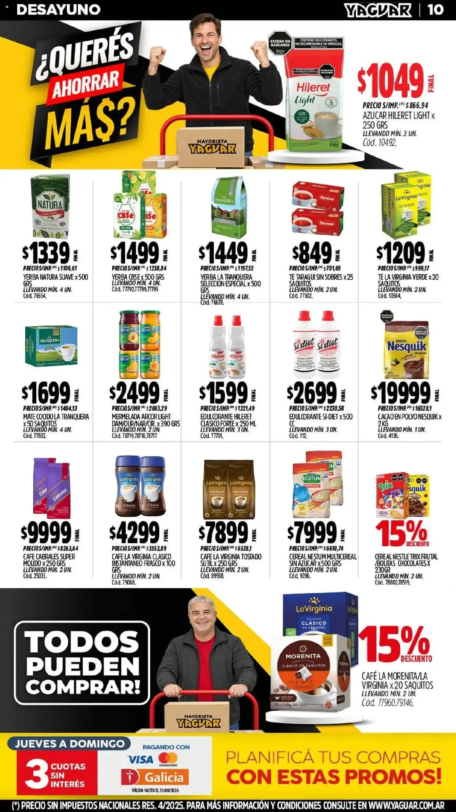 Ofertas de Yaguar - Oferta Semanal Trelew del 24/08/2026 - 30/08/2026 24 de agosto al 30 de agosto 2026 - Página 10 del catálogo