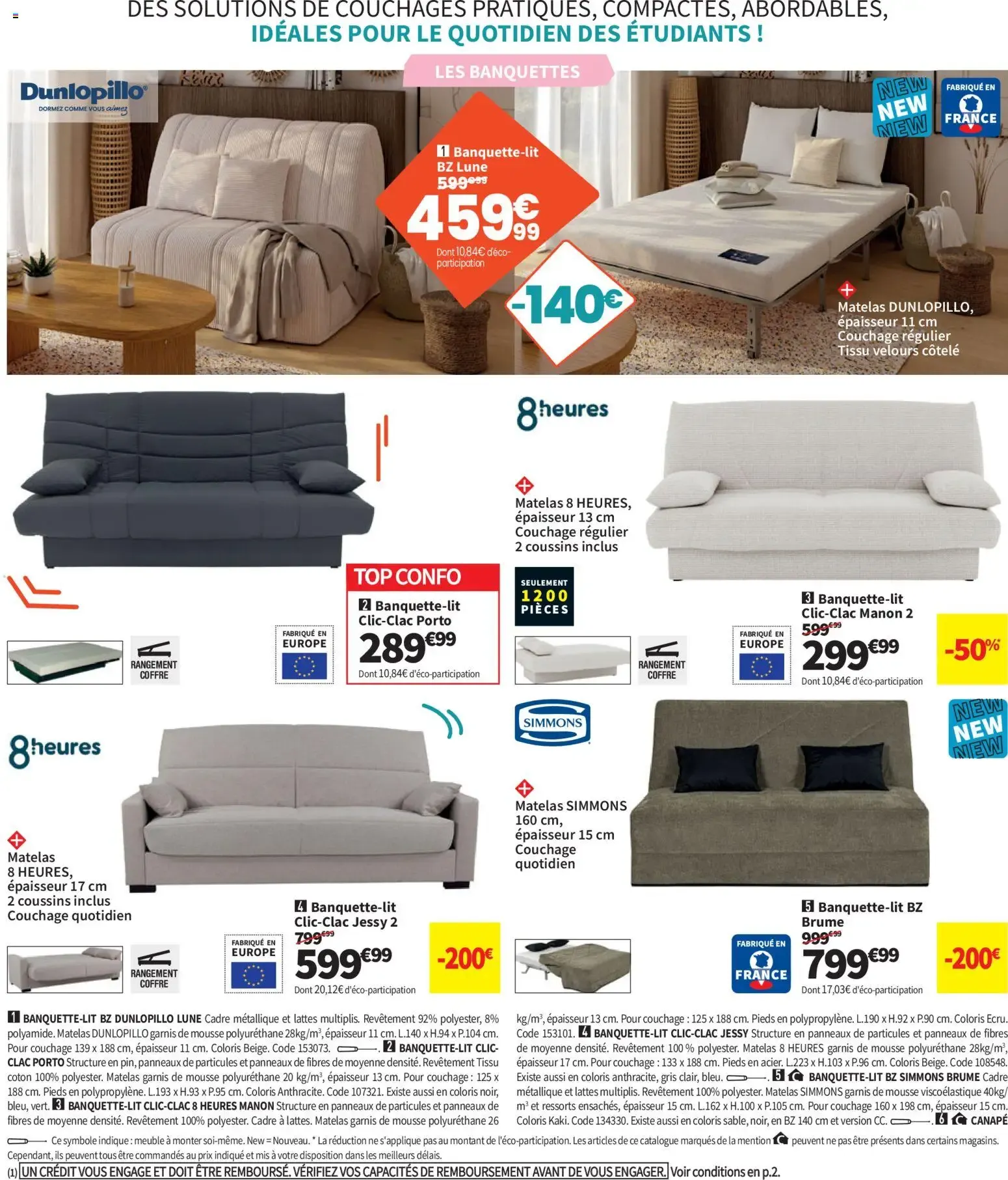 Conforama - Rentrée à Prix Coûtant du 21 juillet au 24 août 2026 - Catalogue page 14