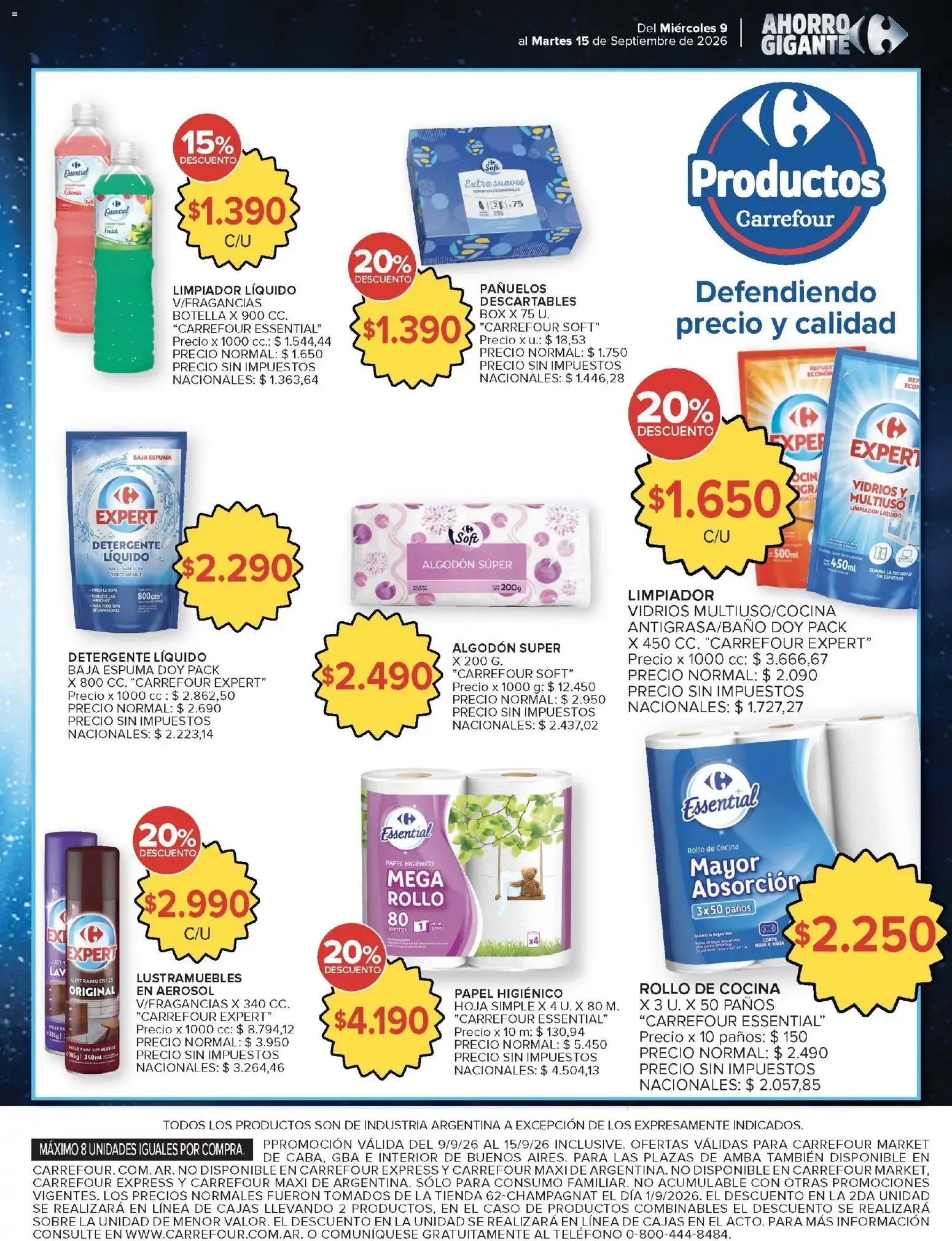 Ofertas de Carrefour Market catálogo del 09/09/2026 - 15/09/2026 9 de septiembre al 15 de septiembre 2026 - Página 19 del catálogo