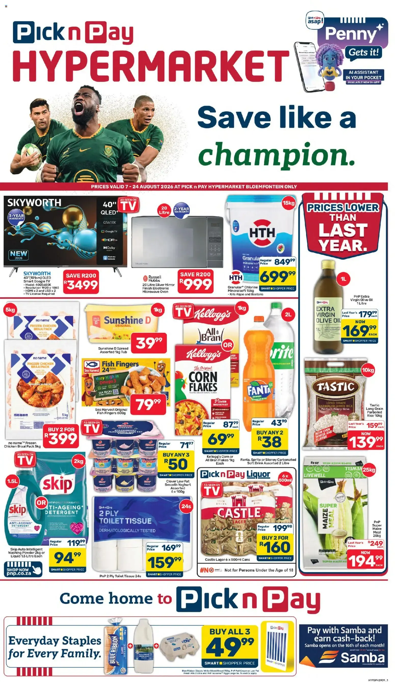 Pick n Pay Free State - Hypermarket Specials (07/08/2026 - 24/08/2026) Online