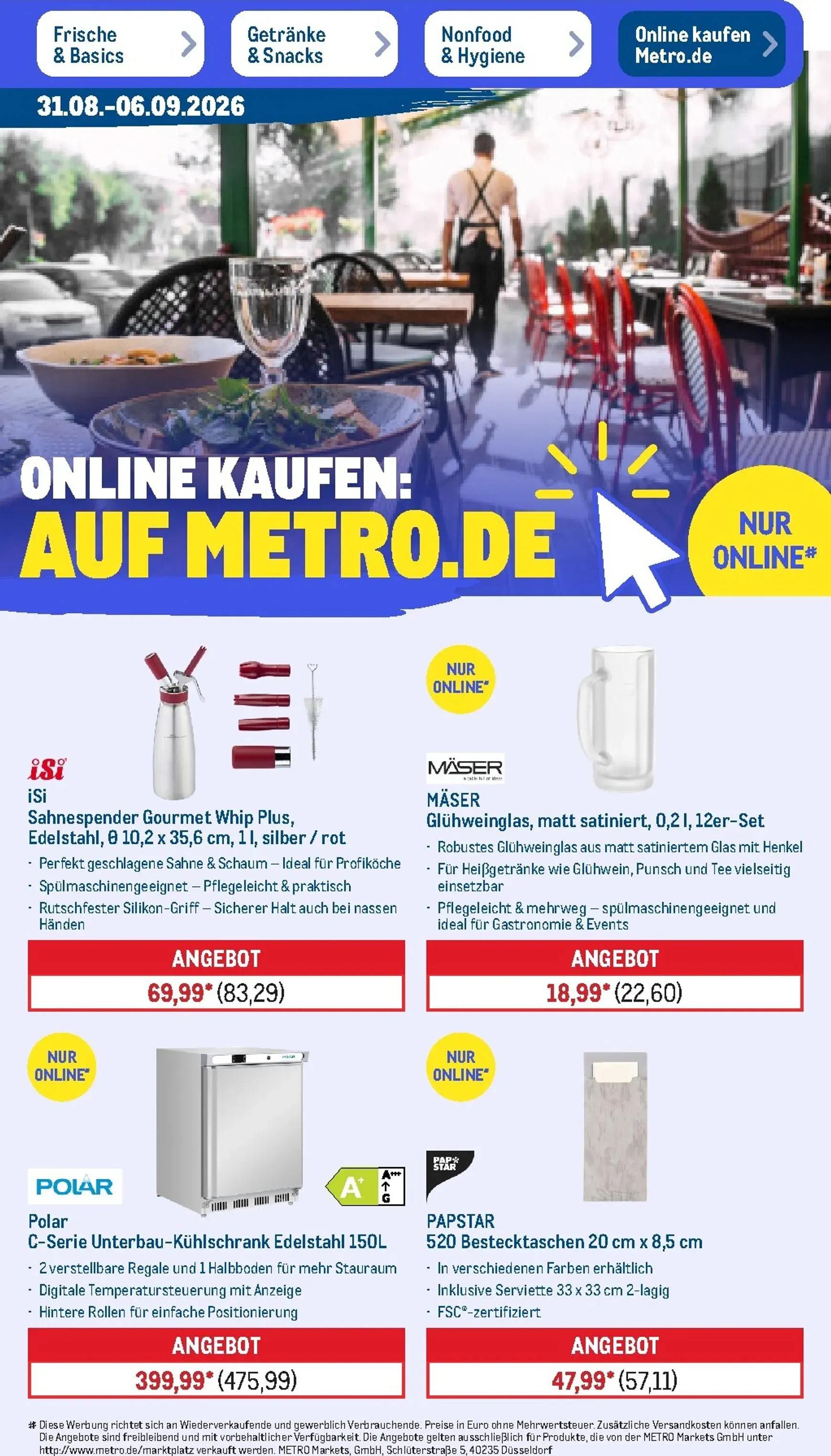 Metro Prospekt – von Montag 31.08.2026 bis Samstag 05.09.2026 von 31. August bis 5. September 2026 - Prospekt seite 54