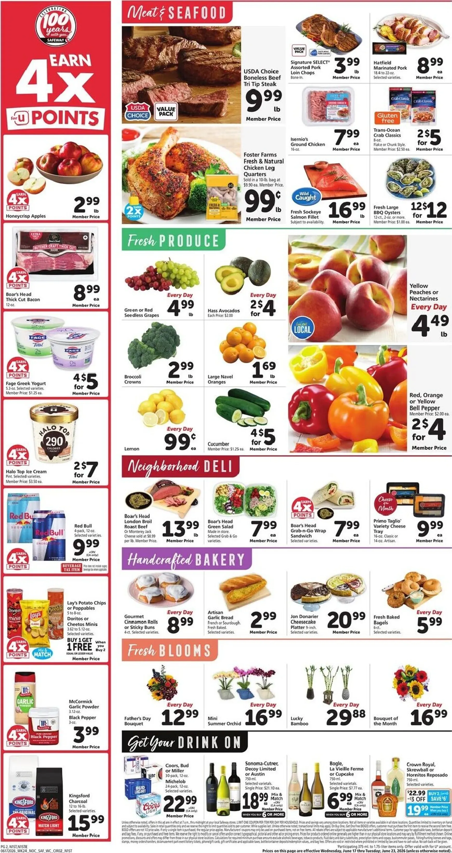 Weekly ad Current Safeway leaflet valid from Wednesday 06/17/2026 to Tuesday 06/23/2026 from June 17 to June 23 2026 - Page 2