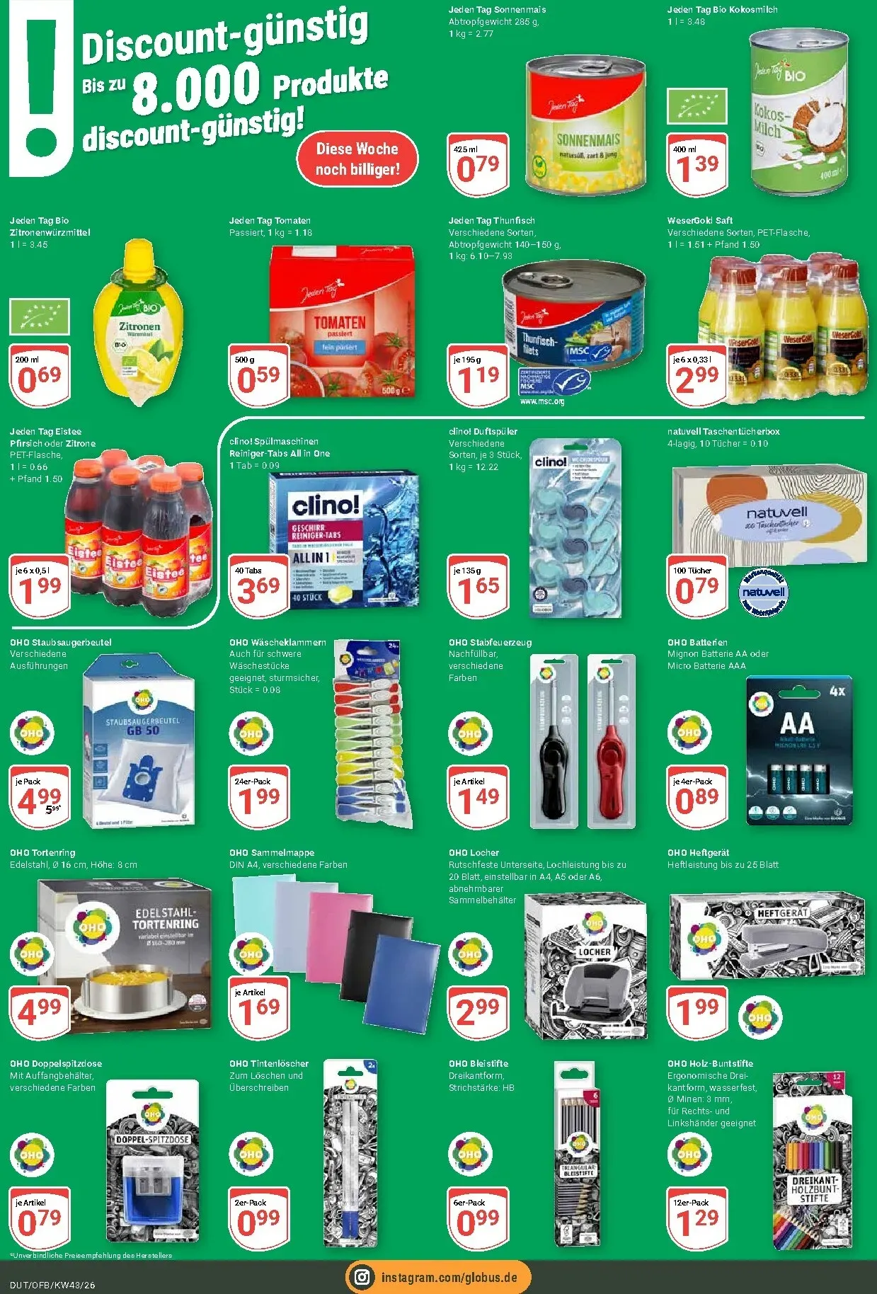 Globus - Dutenhofen Prospekt nächste Woche – von Montag 19.10.2026 bis Samstag 24.10.2026 von 19. Oktober bis 24. Oktober 2026 - Prospekt seite 6