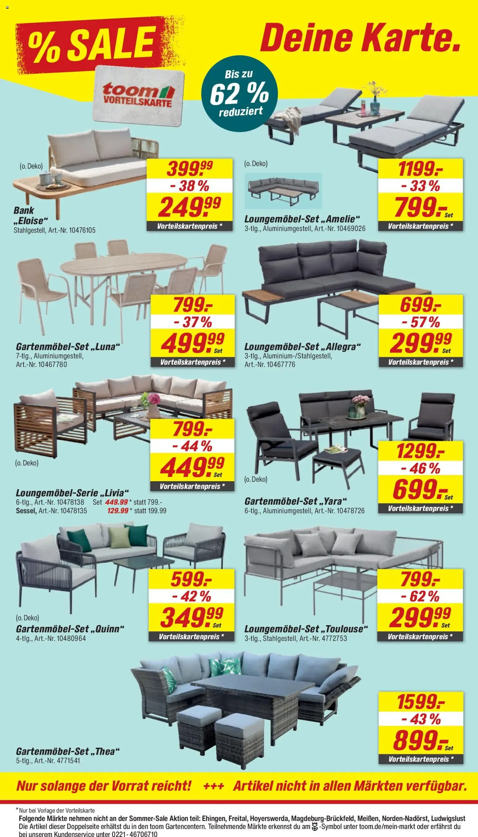 Toom Wochenweise Megapreise & Sommer-Sale von 11. Juli bis 17. Juli 2026 - Prospekt seite 6