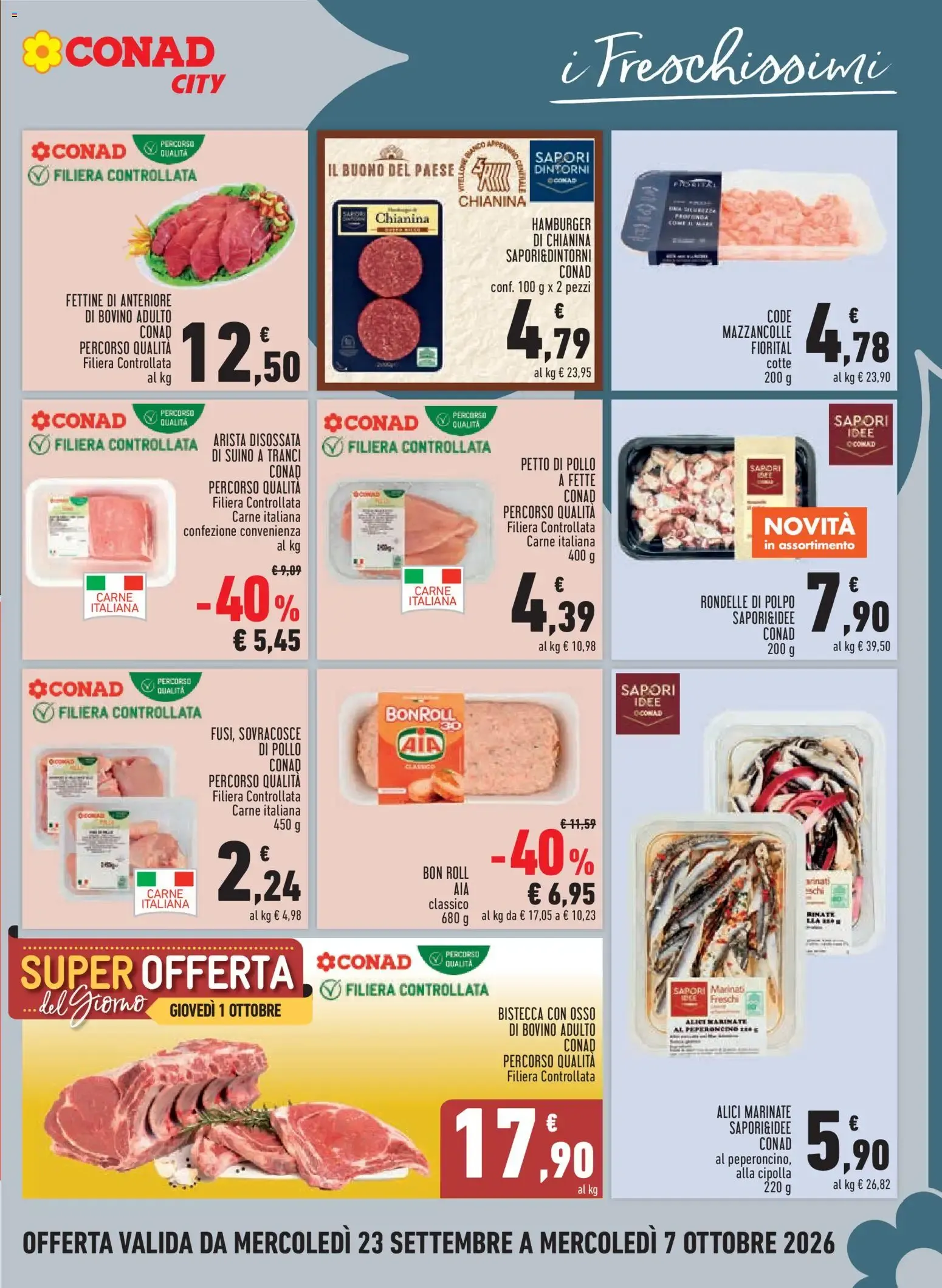 Volantino Conad City: Taglio Netto da 23 settembre a 7 ottobre di 2026 - Pagina del volantino 5