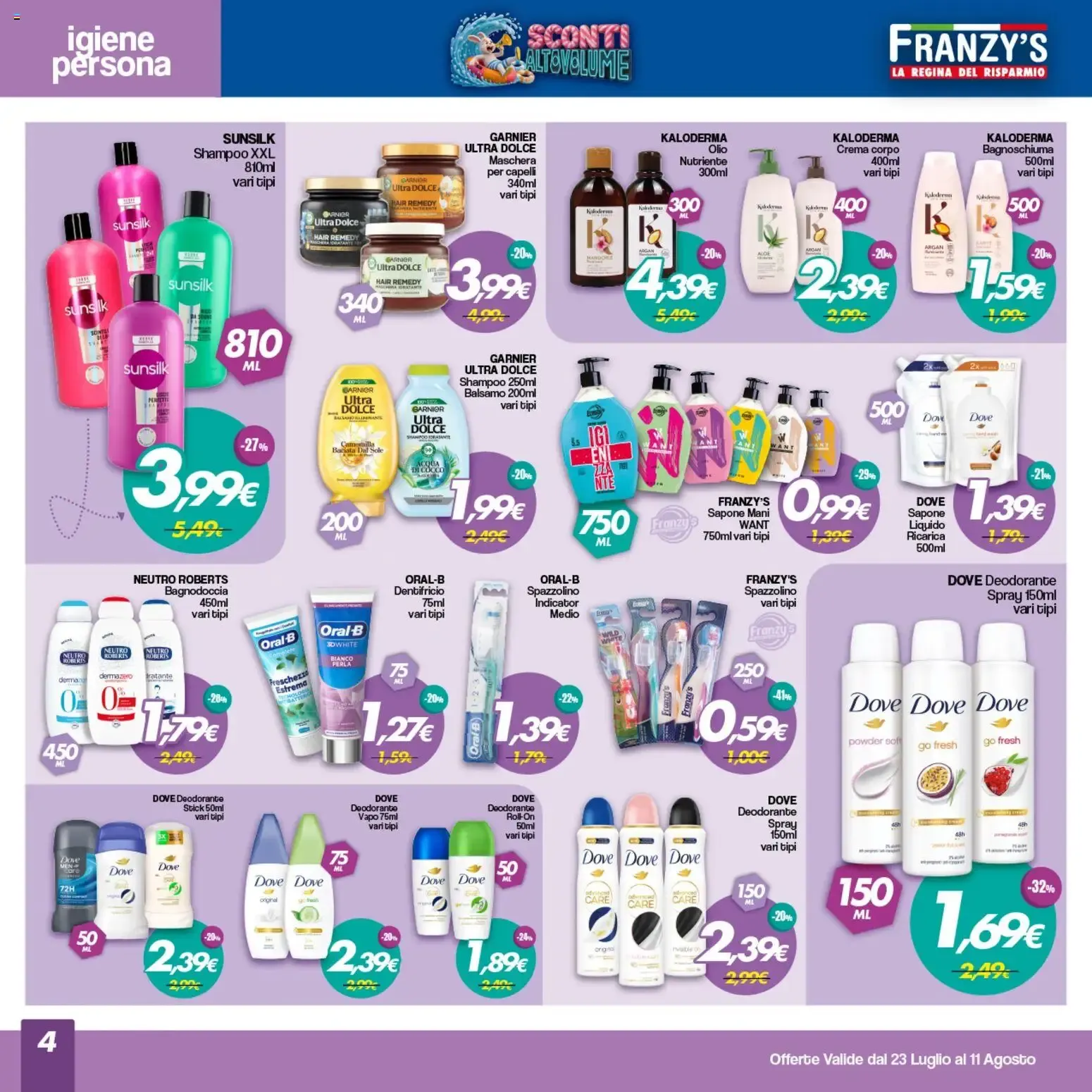 Franzy's Sconti Altovolume da 23 luglio a 11 agosto di 2026 - Pagina del volantino 4