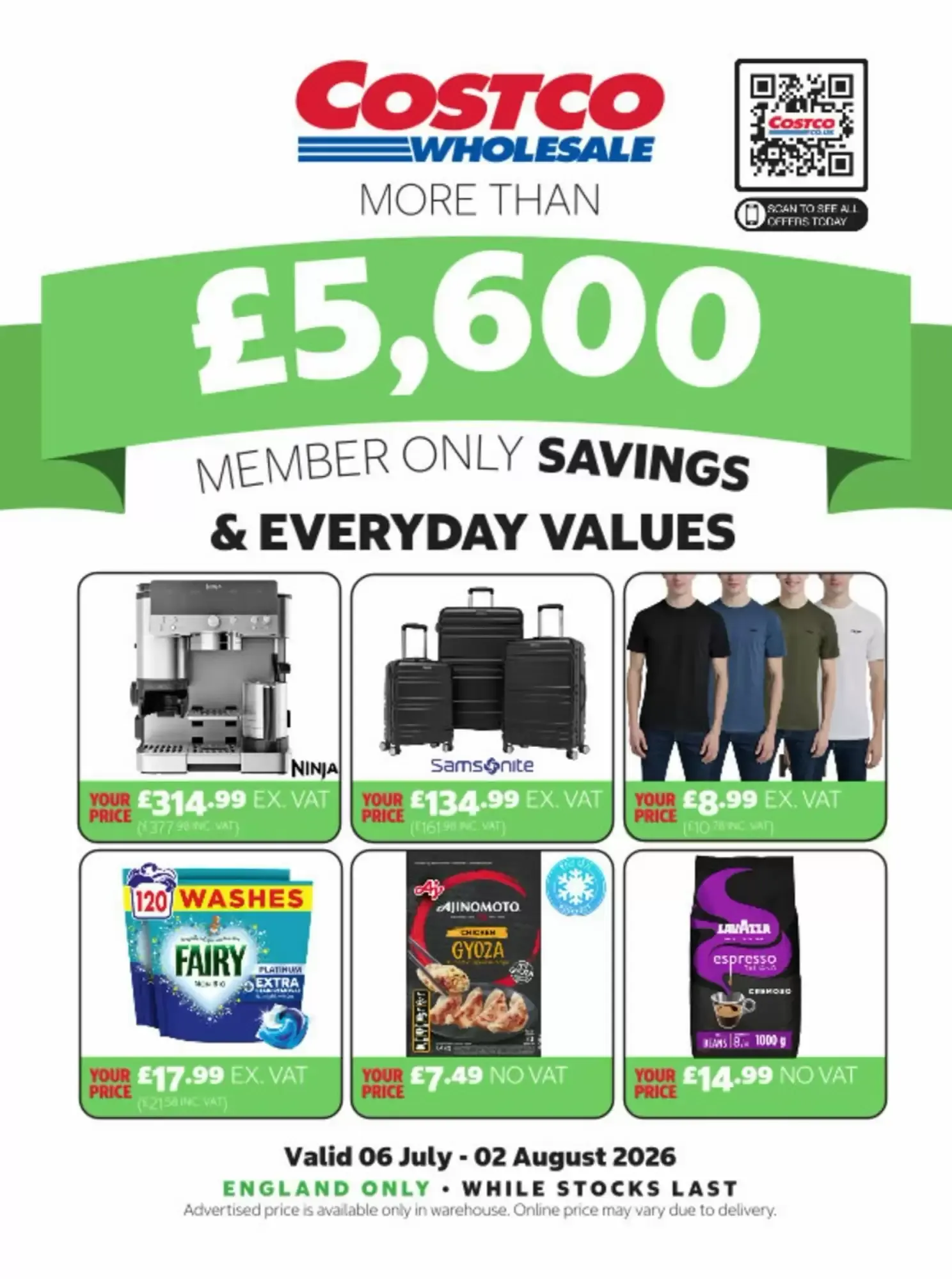 Costco leaflet from 6 July to 2 August 2026 - Catalogue Page 1